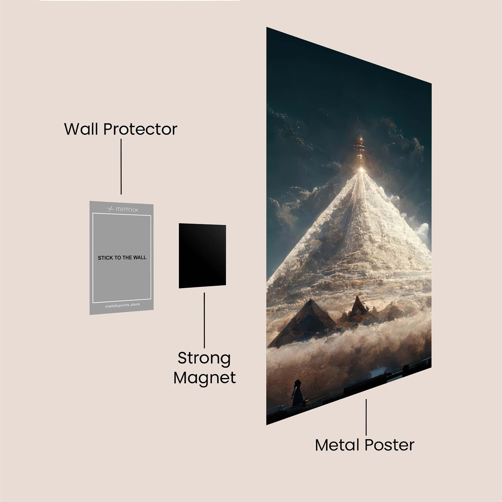 Pyramid Ascension Safe Wall Magnetic / M