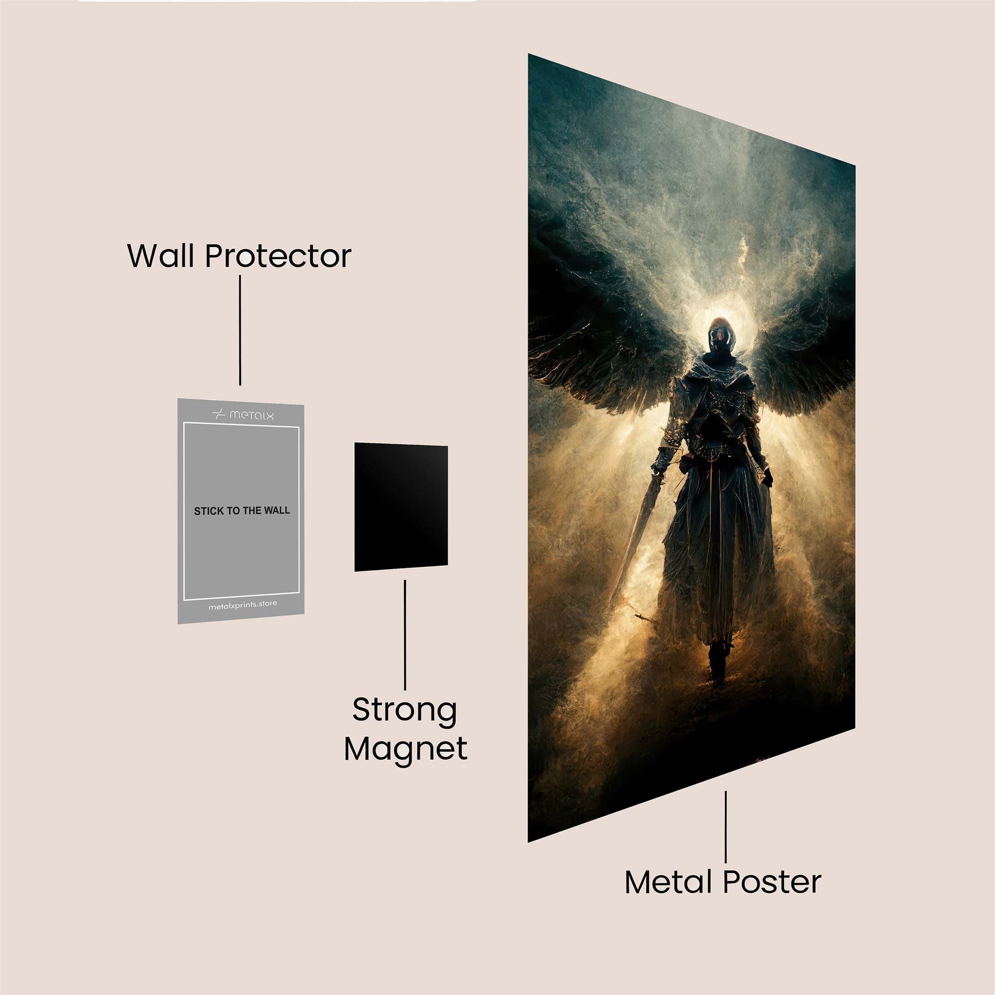 Angelic Descent Safe Wall Magnetic / M