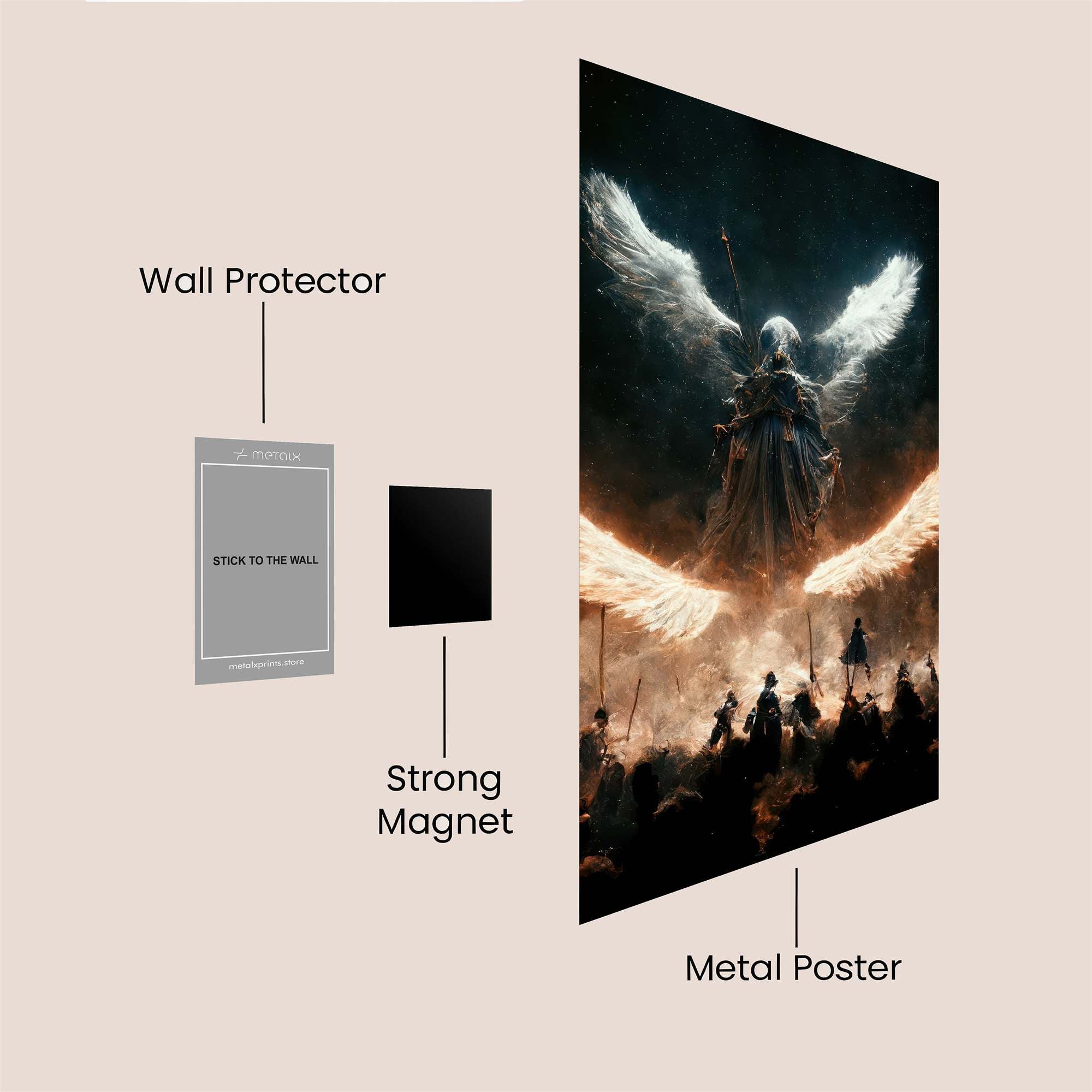 Angel Ascendant Safe Wall Magnetic / M