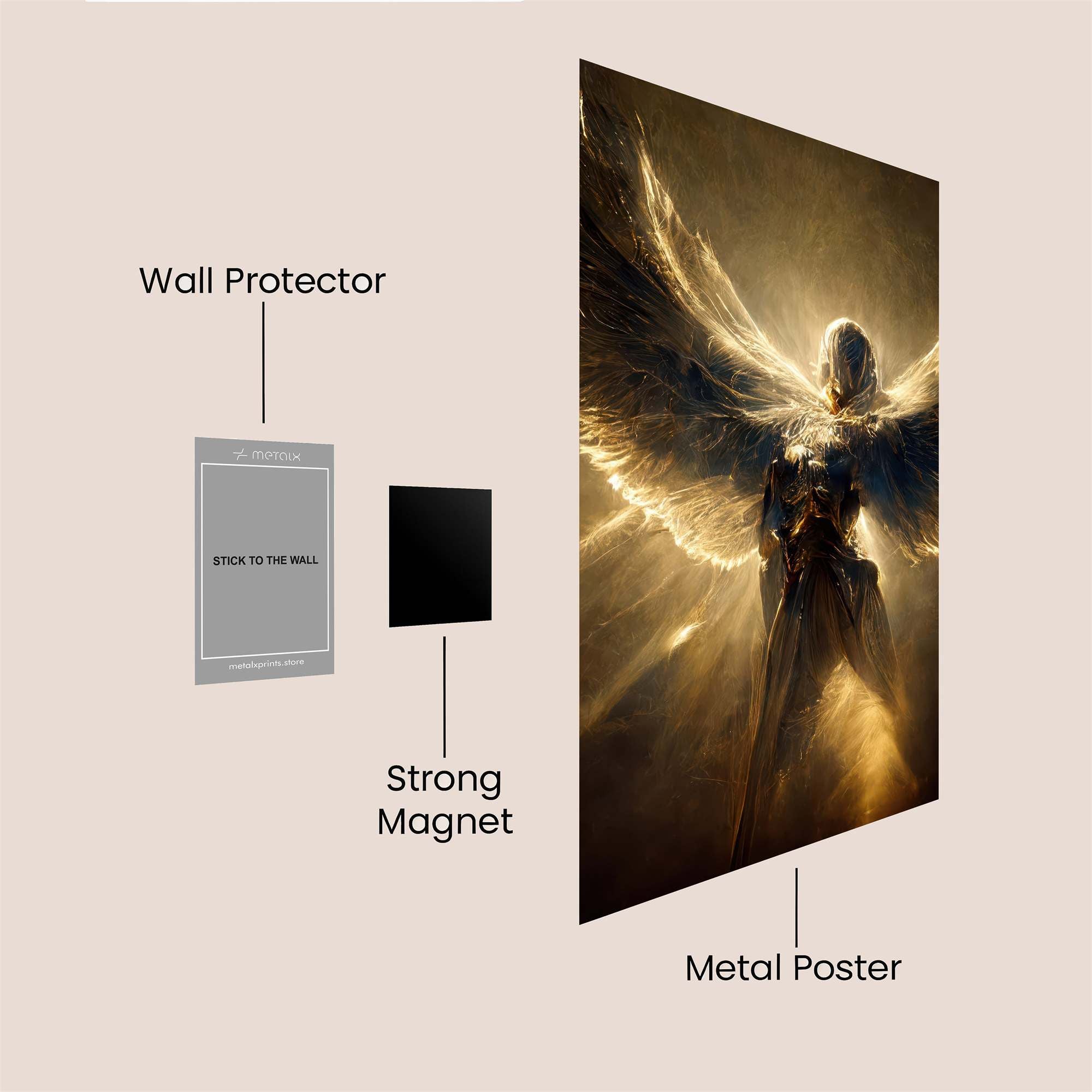 Angel Radiant Safe Wall Magnetic / M