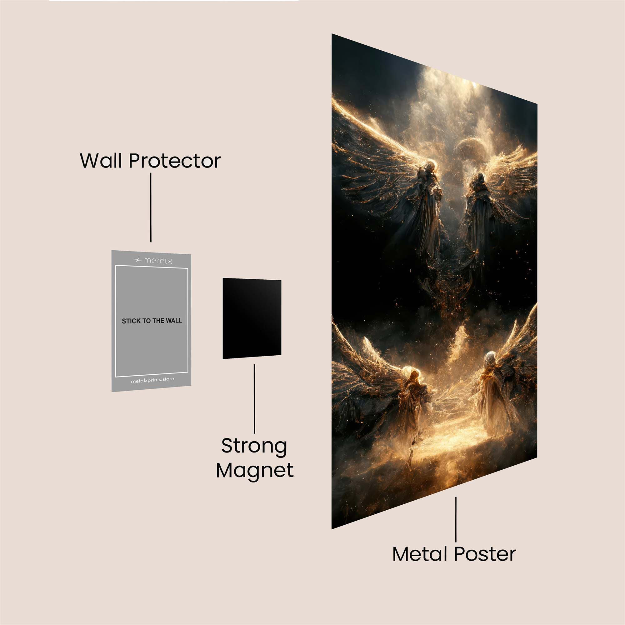 Angels Ascend Safe Wall Magnetic / M