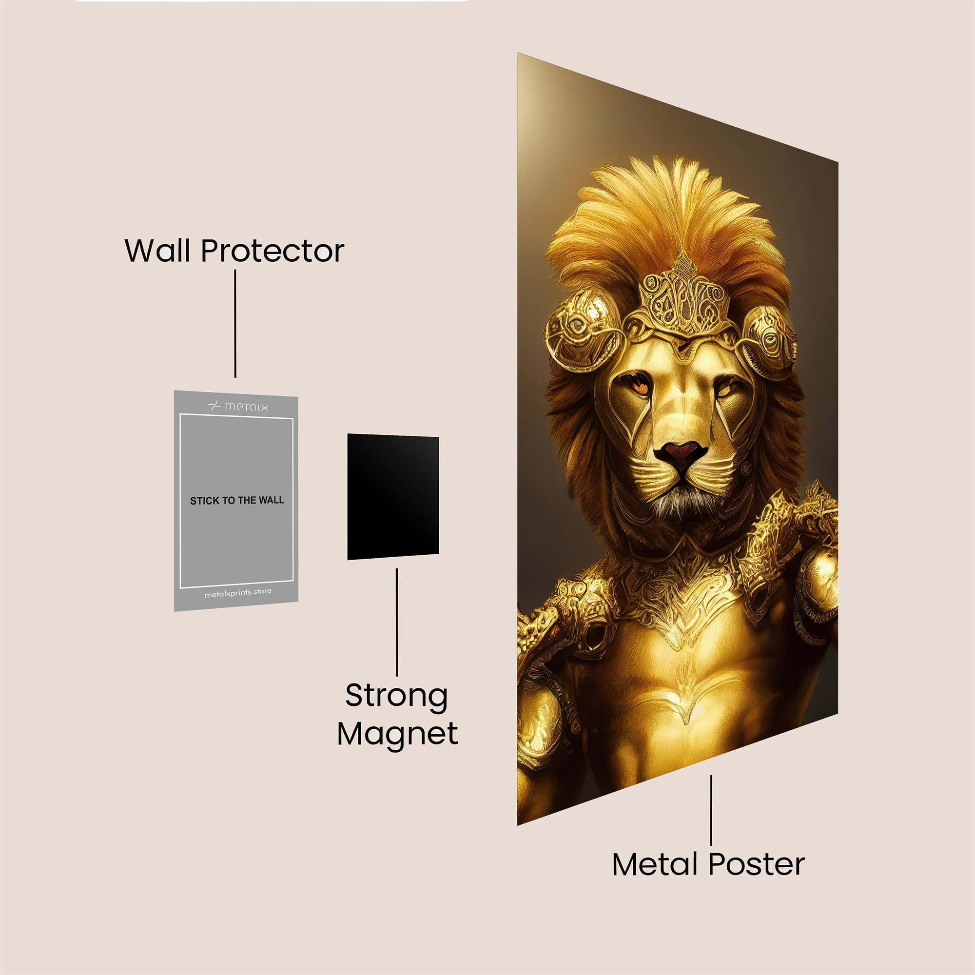 Lion Majesty Safe Wall Magnetic / M
