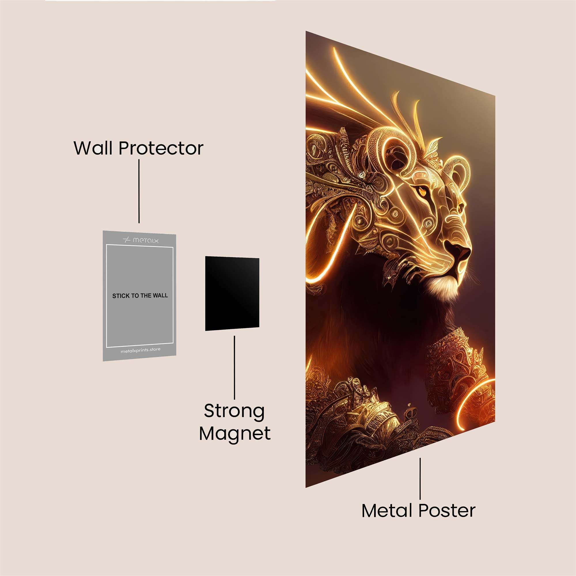 Lion Radiant Safe Wall Magnetic / M