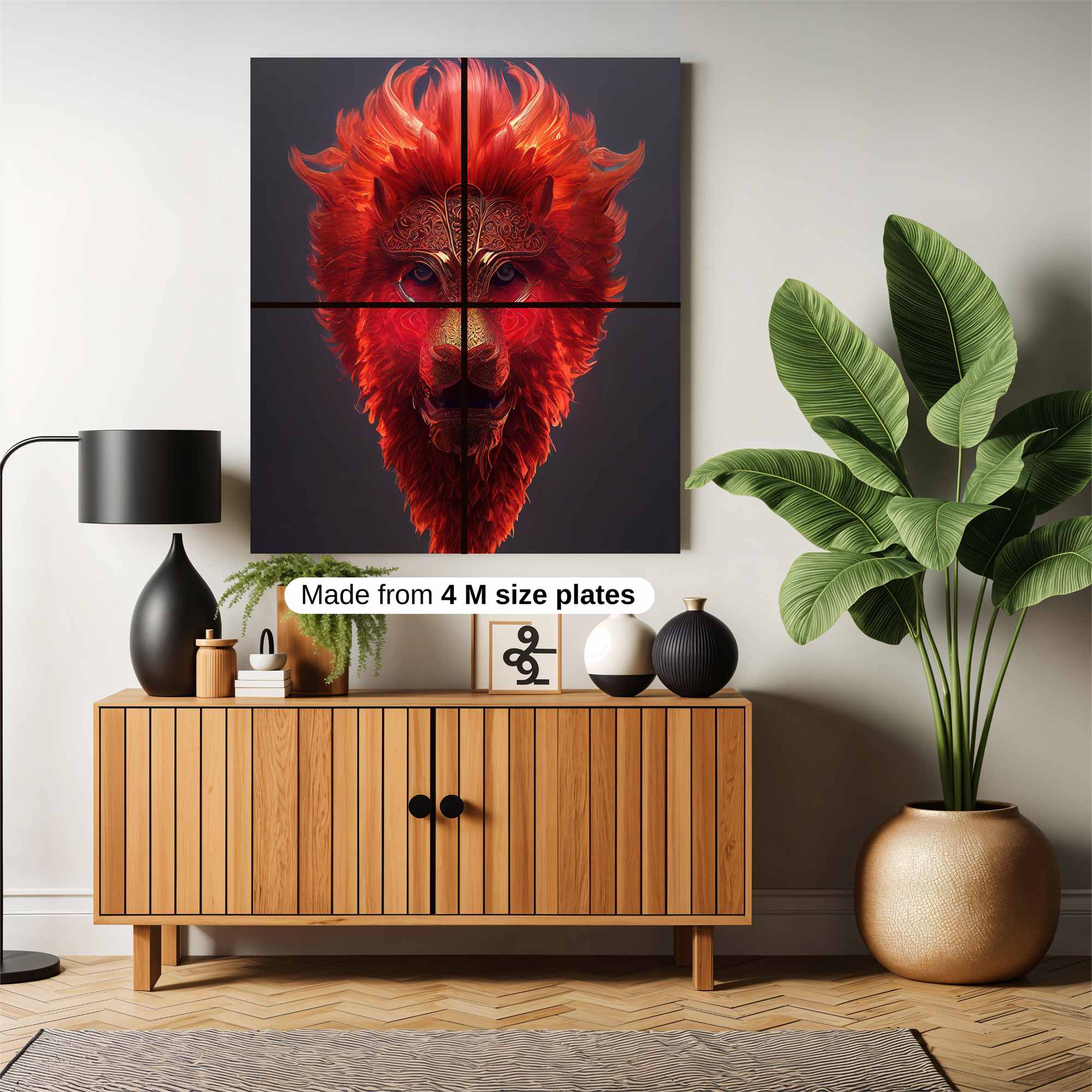 Lion Blaze Safe Wall Magnetic / M