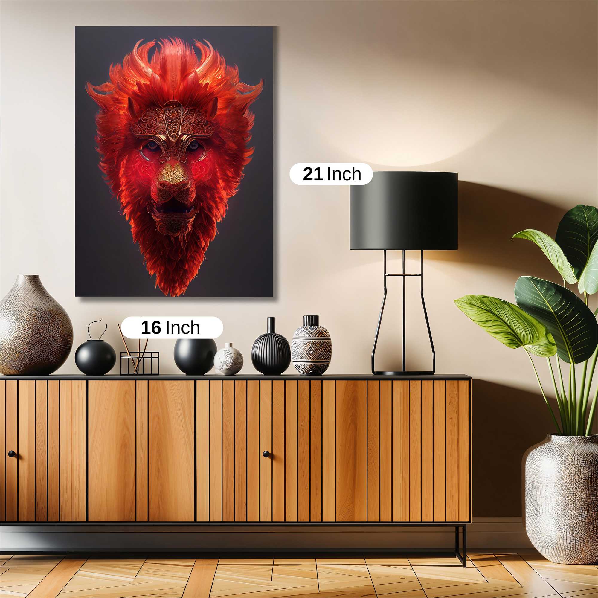Lion Blaze Safe Wall Magnetic / M