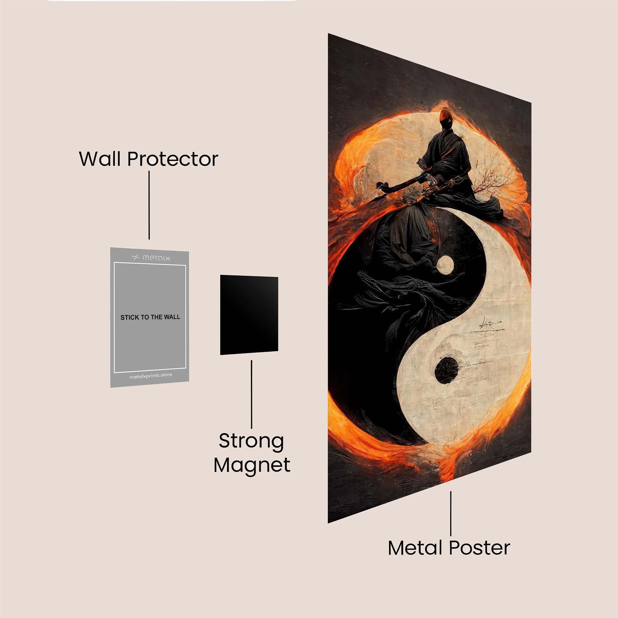 Samurai Serenity Safe Wall Magnetic / M