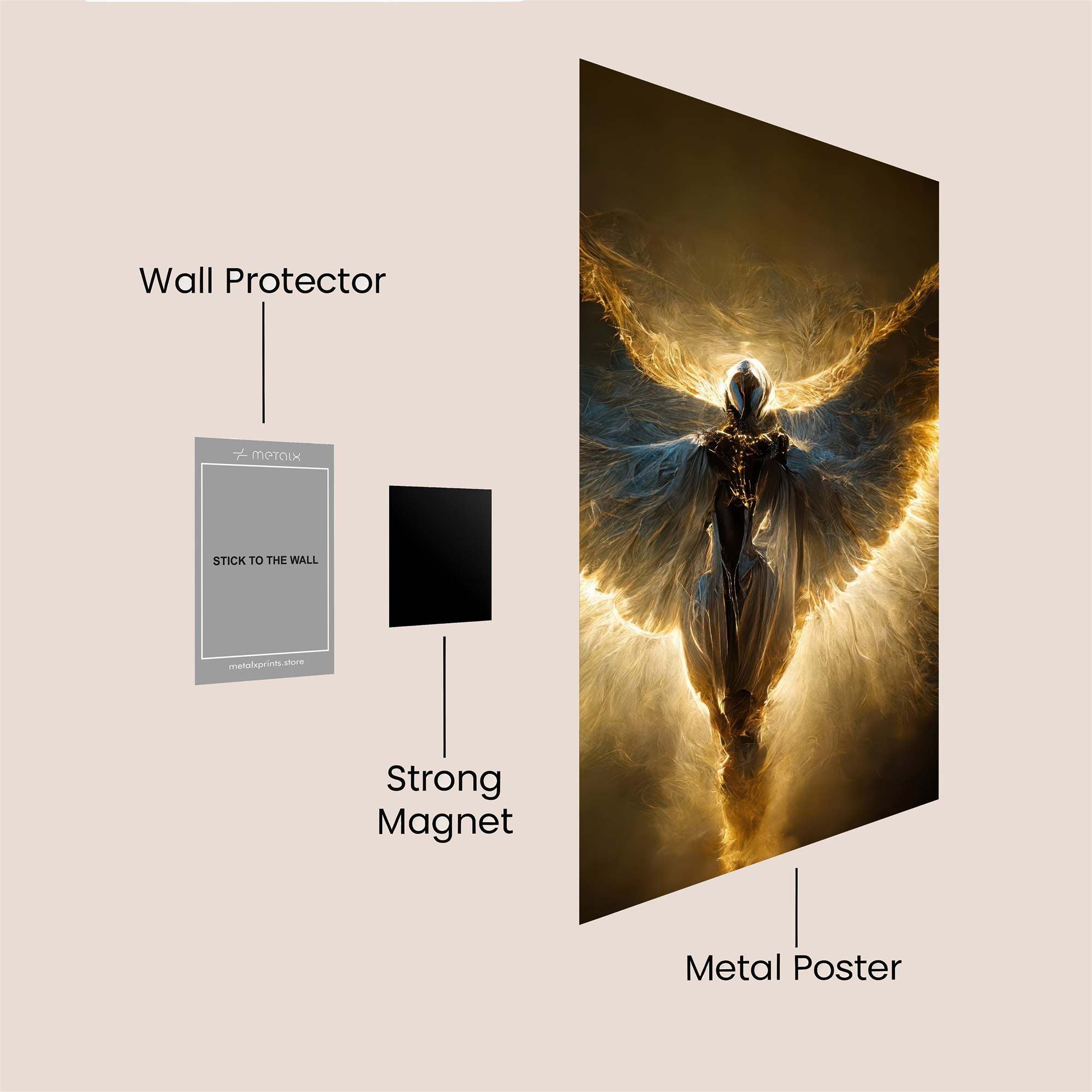Angel Radiant Safe Wall Magnetic / M