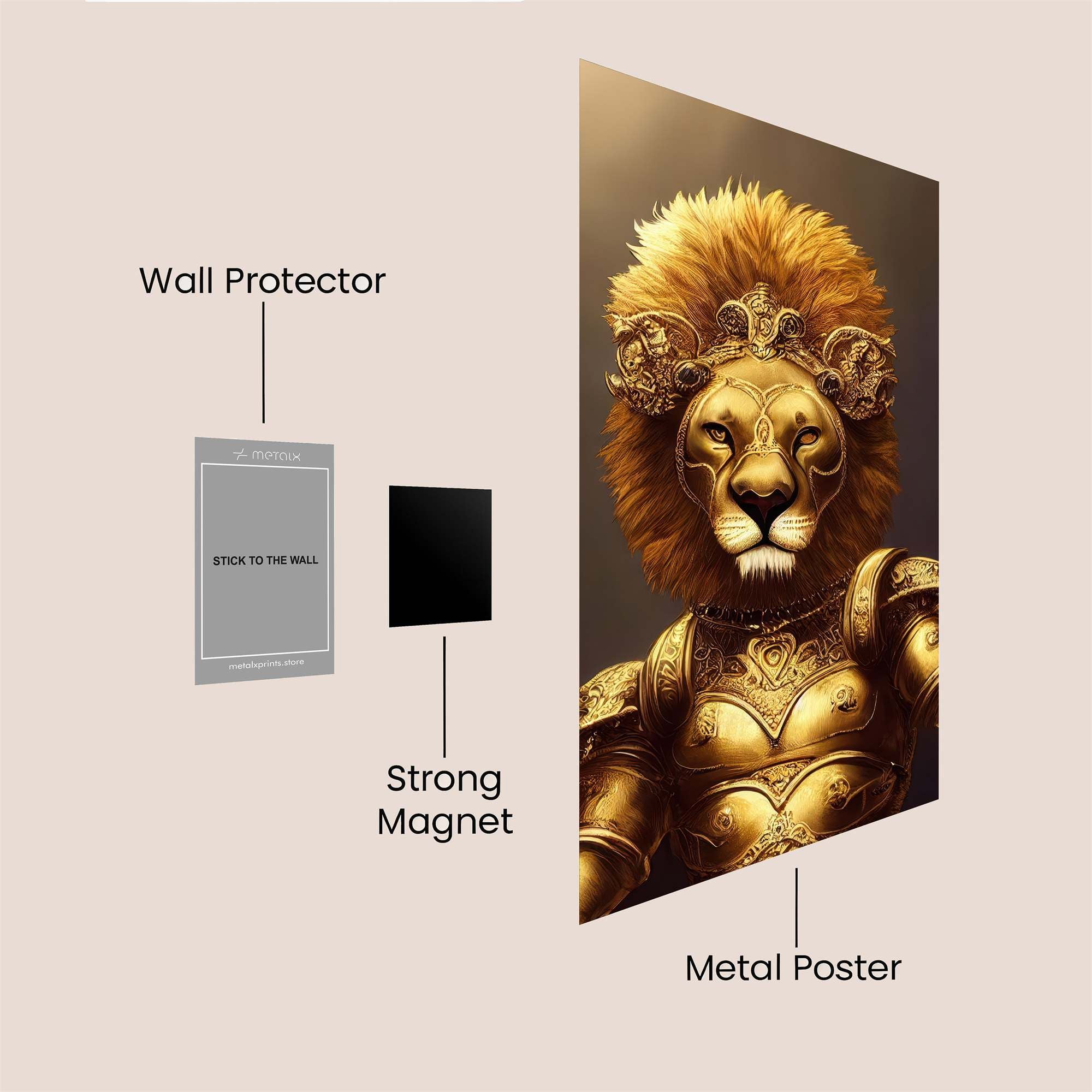 Regal Warrior Safe Wall Magnetic / M