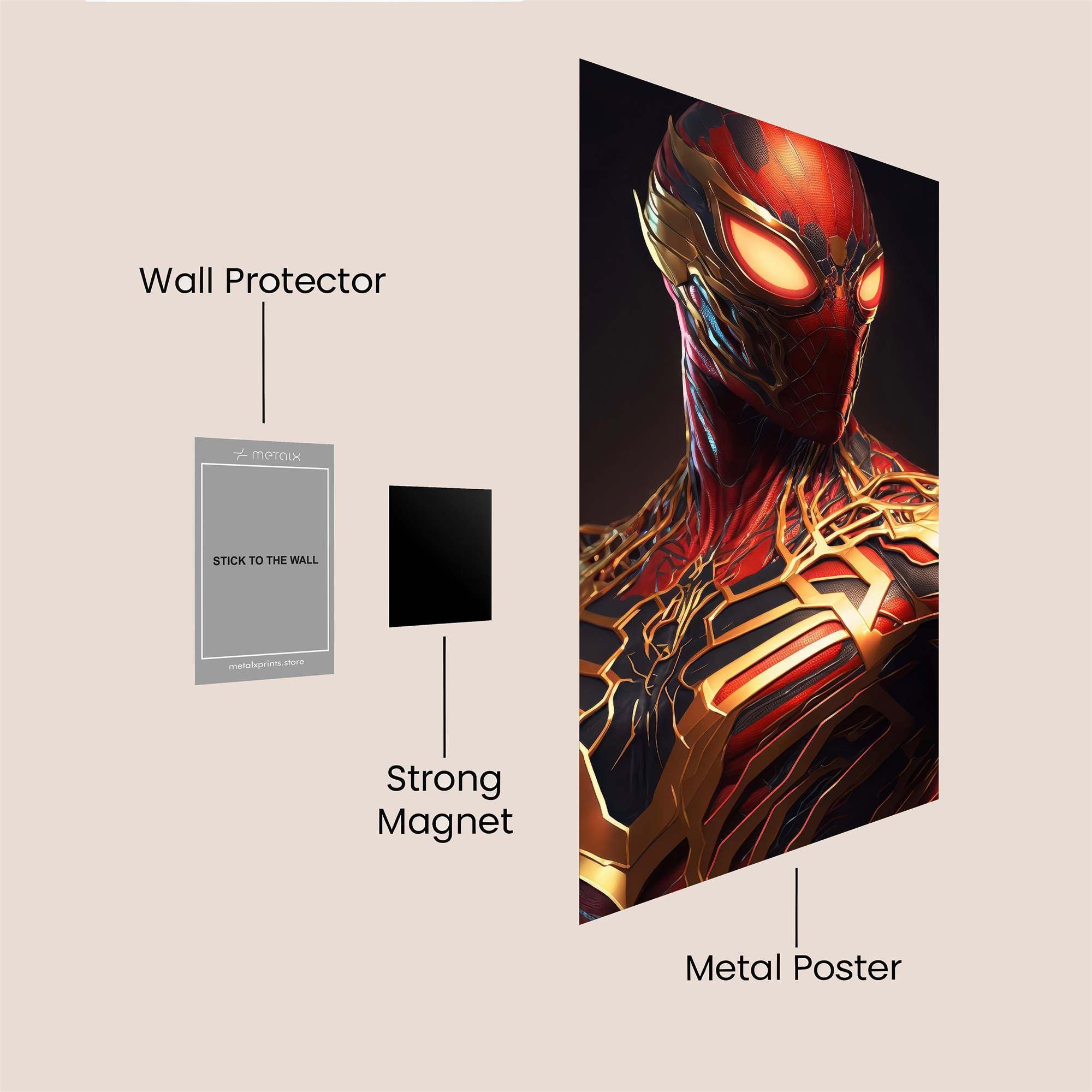Iron Spider Safe Wall Magnetic / M