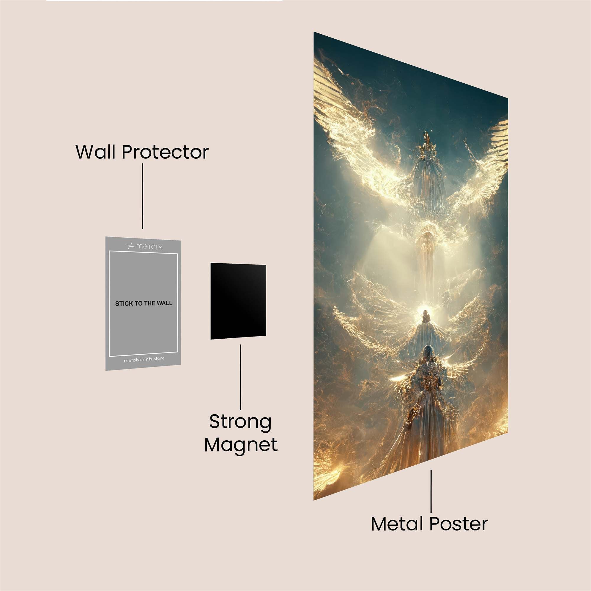 Angelic Ascent Safe Wall Magnetic / M