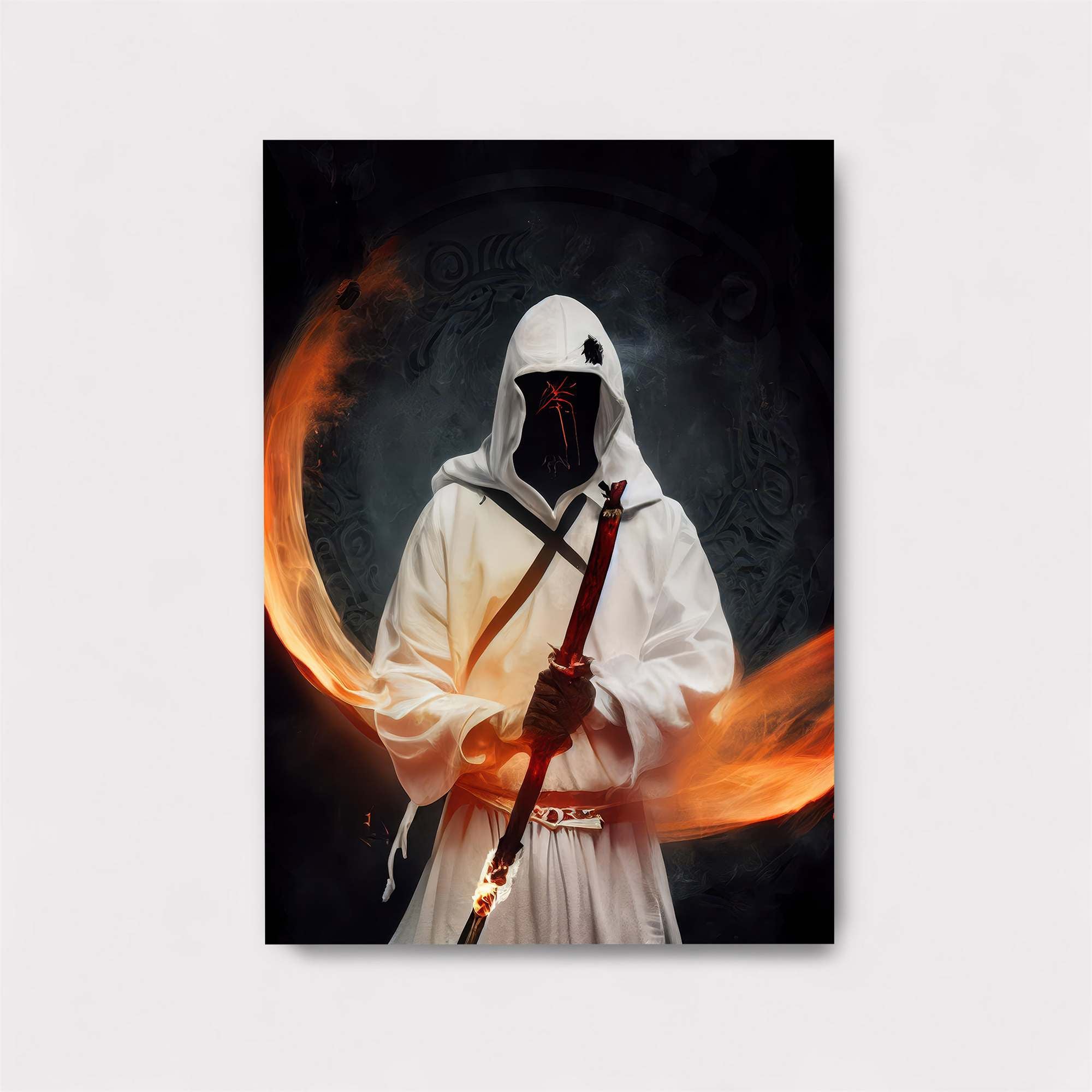 Flame Samurai Safe Wall Magnetic / M