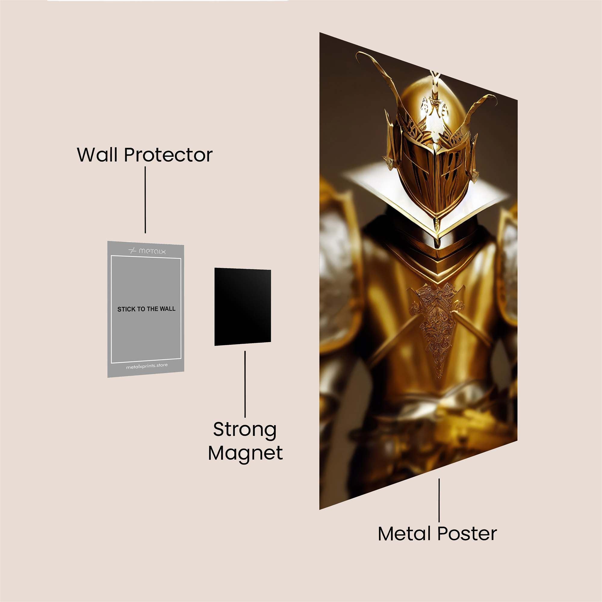 Golden Majesty Safe Wall Magnetic / M