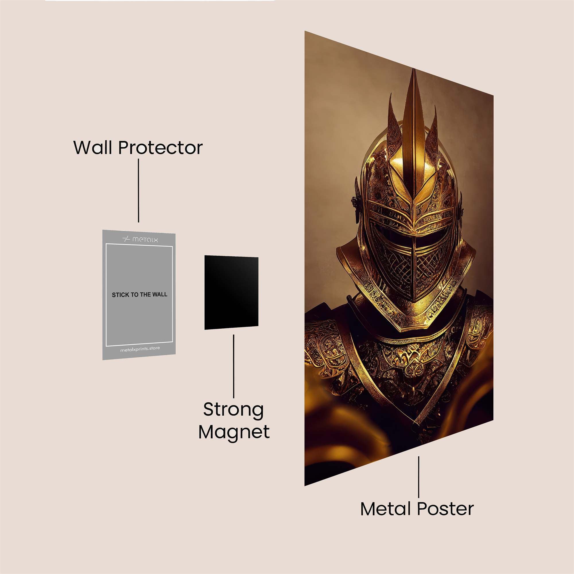 Golden Majesty Safe Wall Magnetic / M