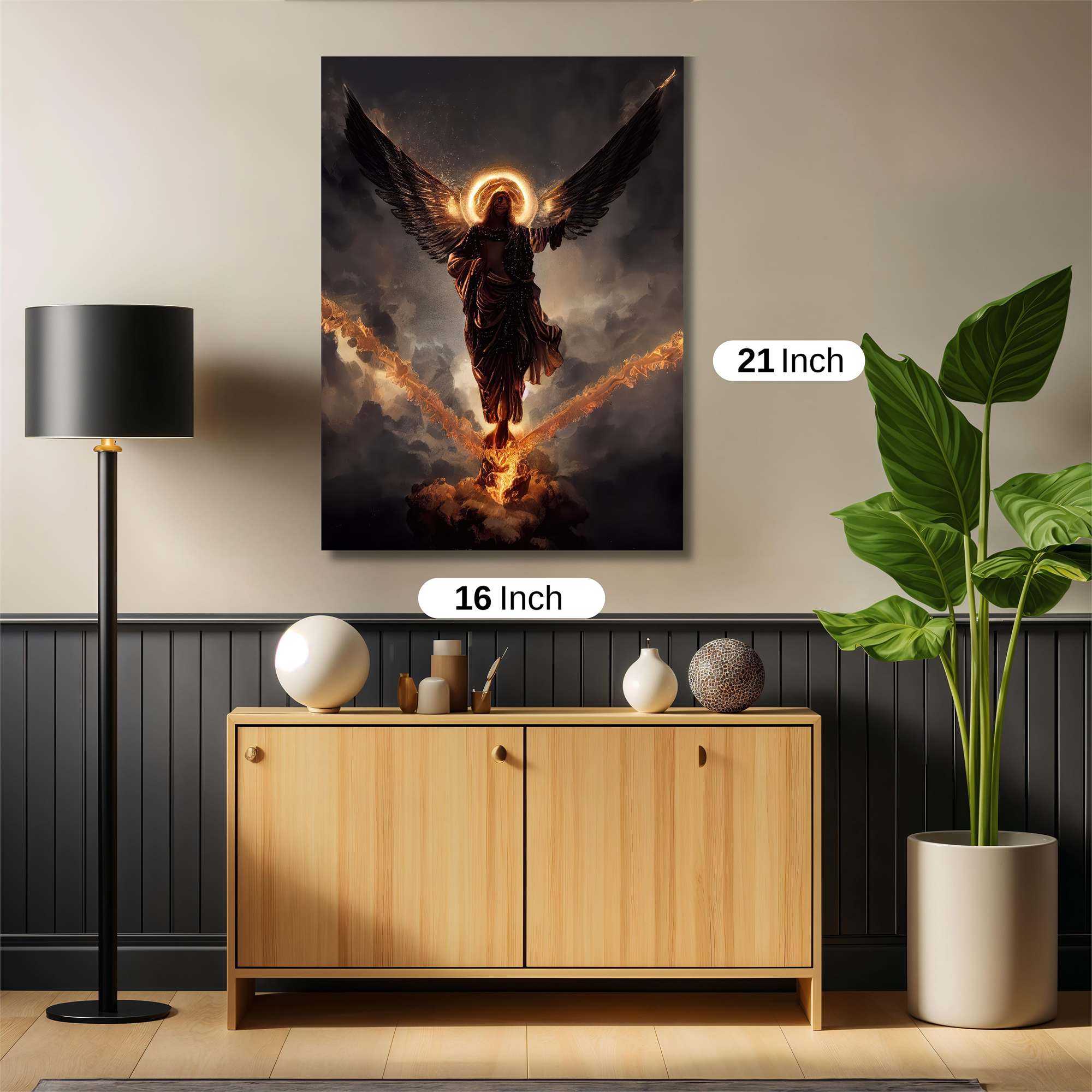 Angel Ascends Safe Wall Magnetic / M