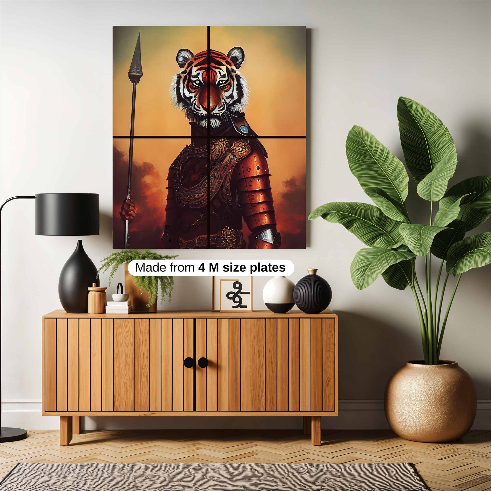 Tiger Warrior Safe Wall Magnetic / M
