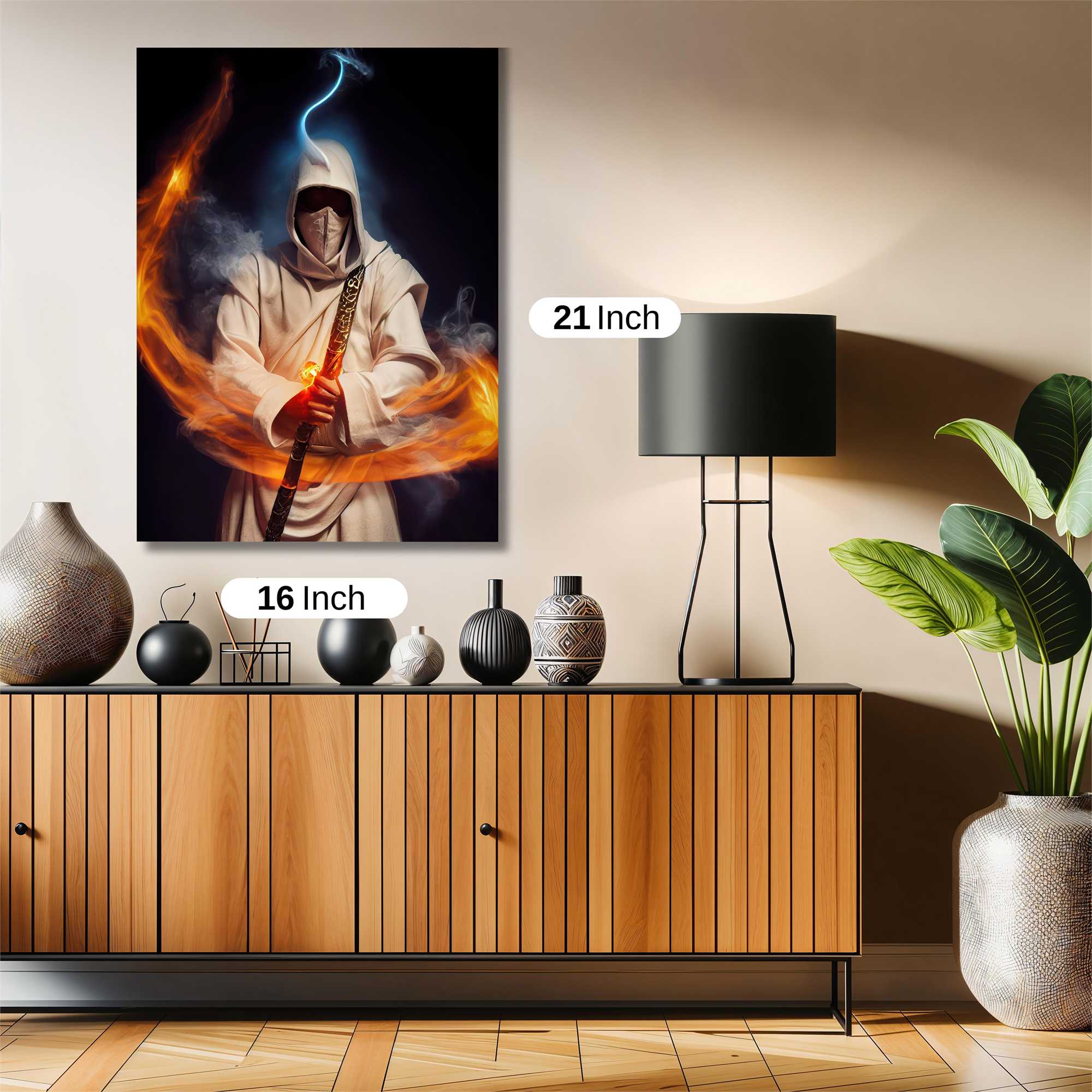 Mystic Warrior Safe Wall Magnetic / M