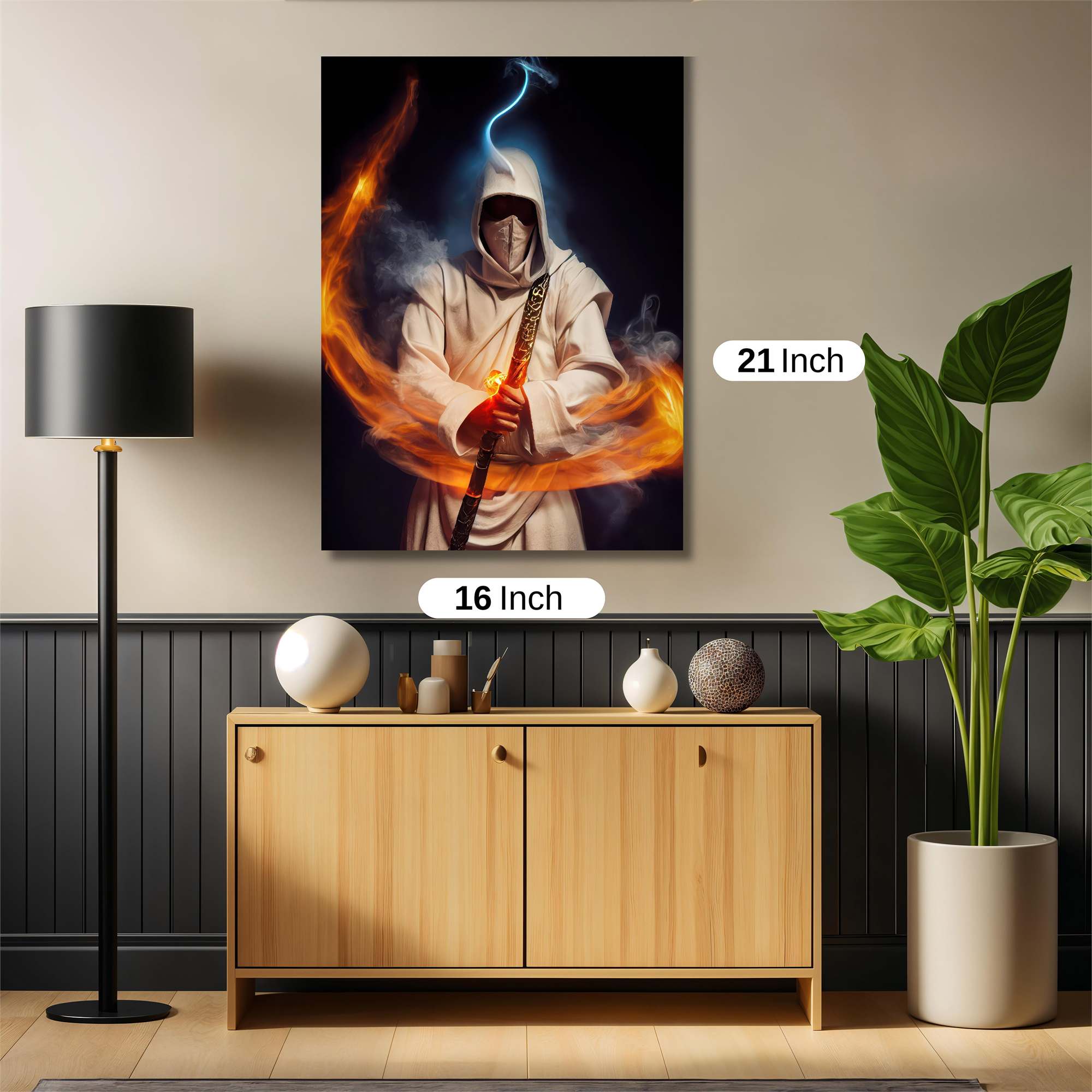 Mystic Warrior Safe Wall Magnetic / M
