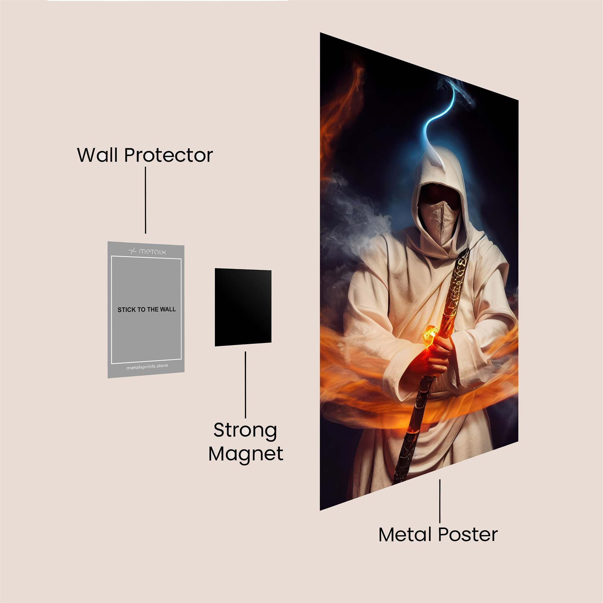 Mystic Warrior Safe Wall Magnetic / M