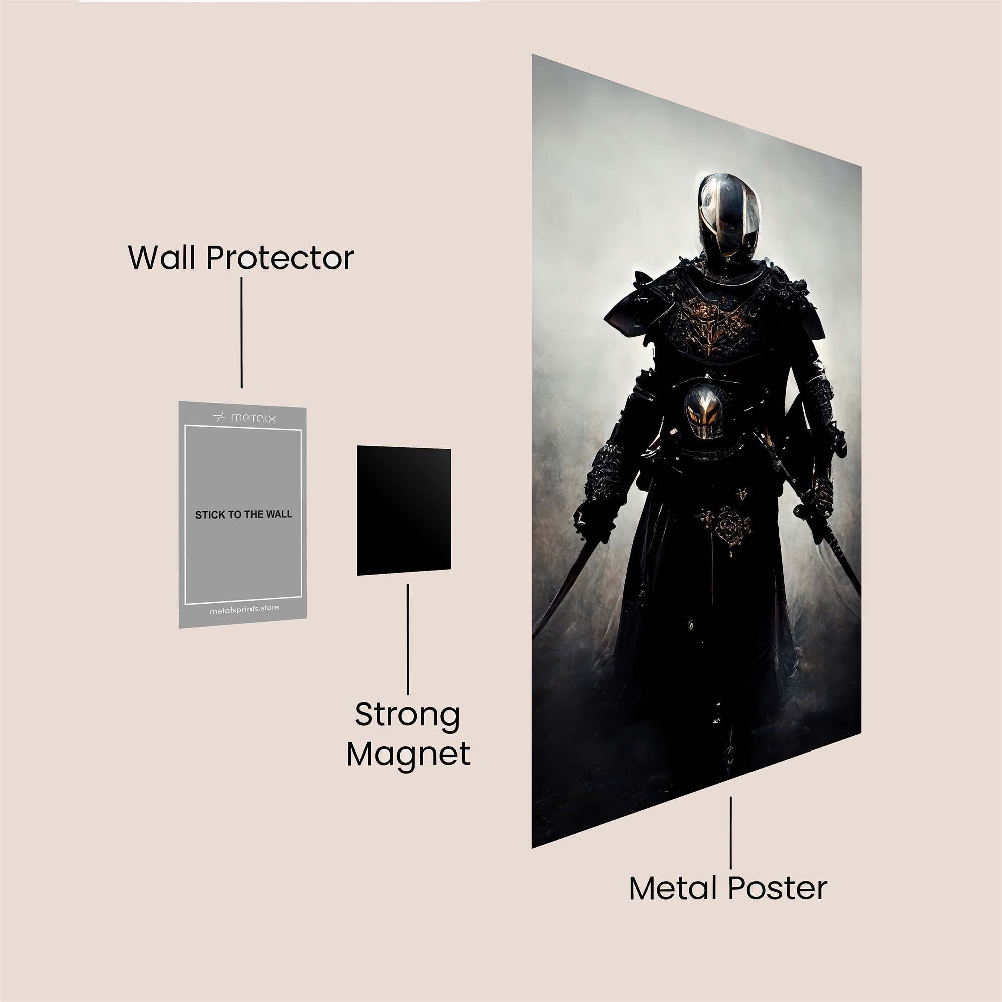 Knight Gloom Safe Wall Magnetic / M
