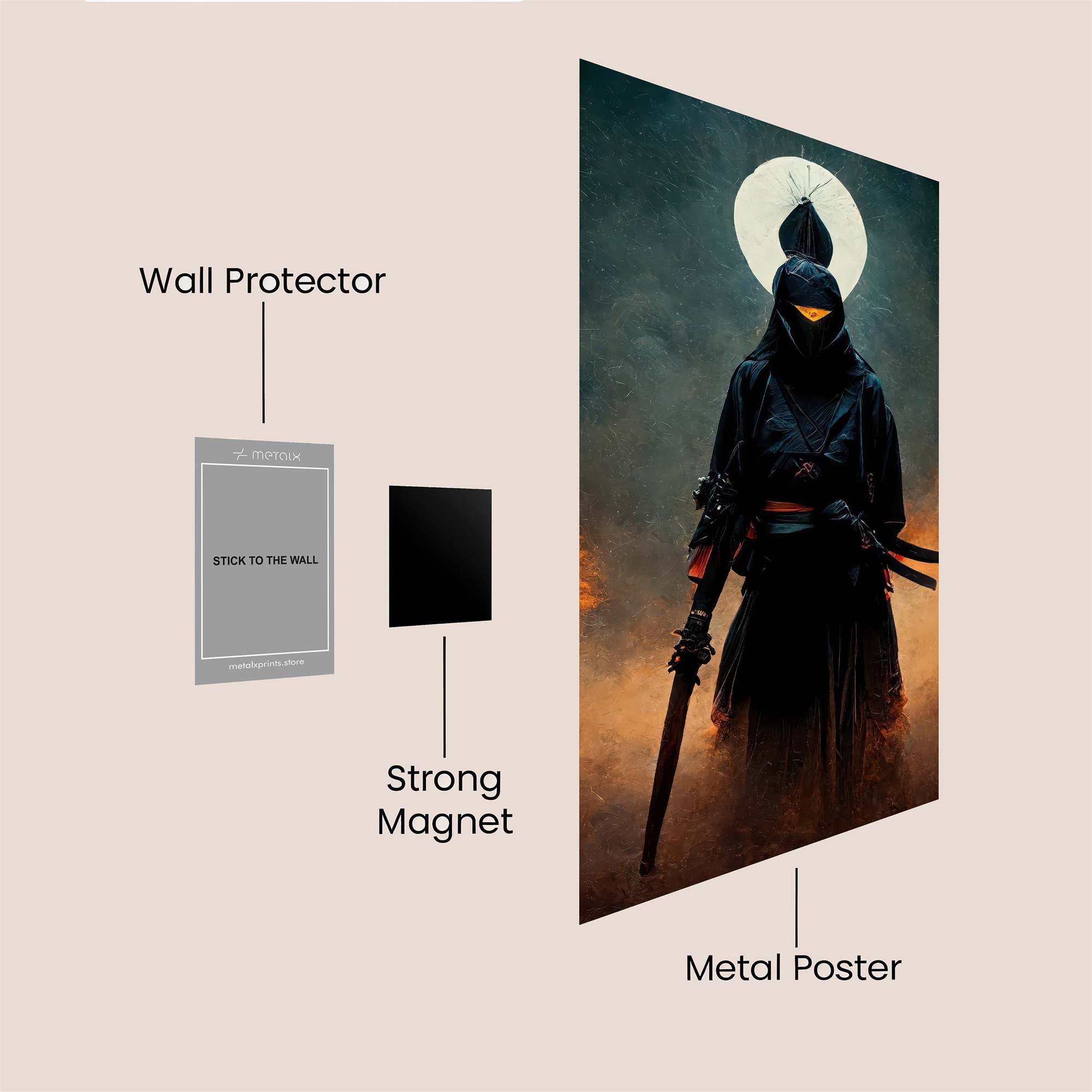 Ninja Blaze Safe Wall Magnetic / M