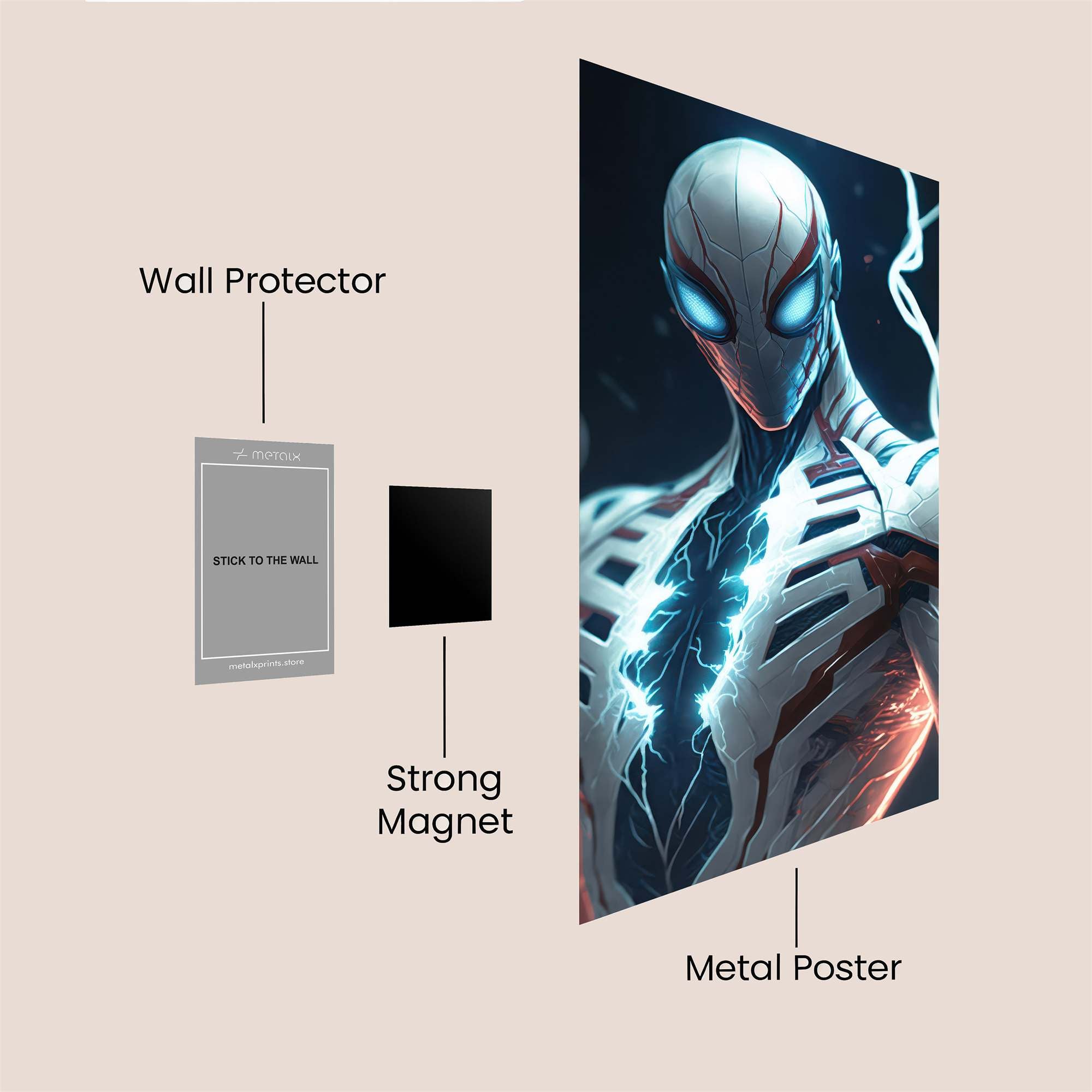 Spider-Electrifying Safe Wall Magnetic / M