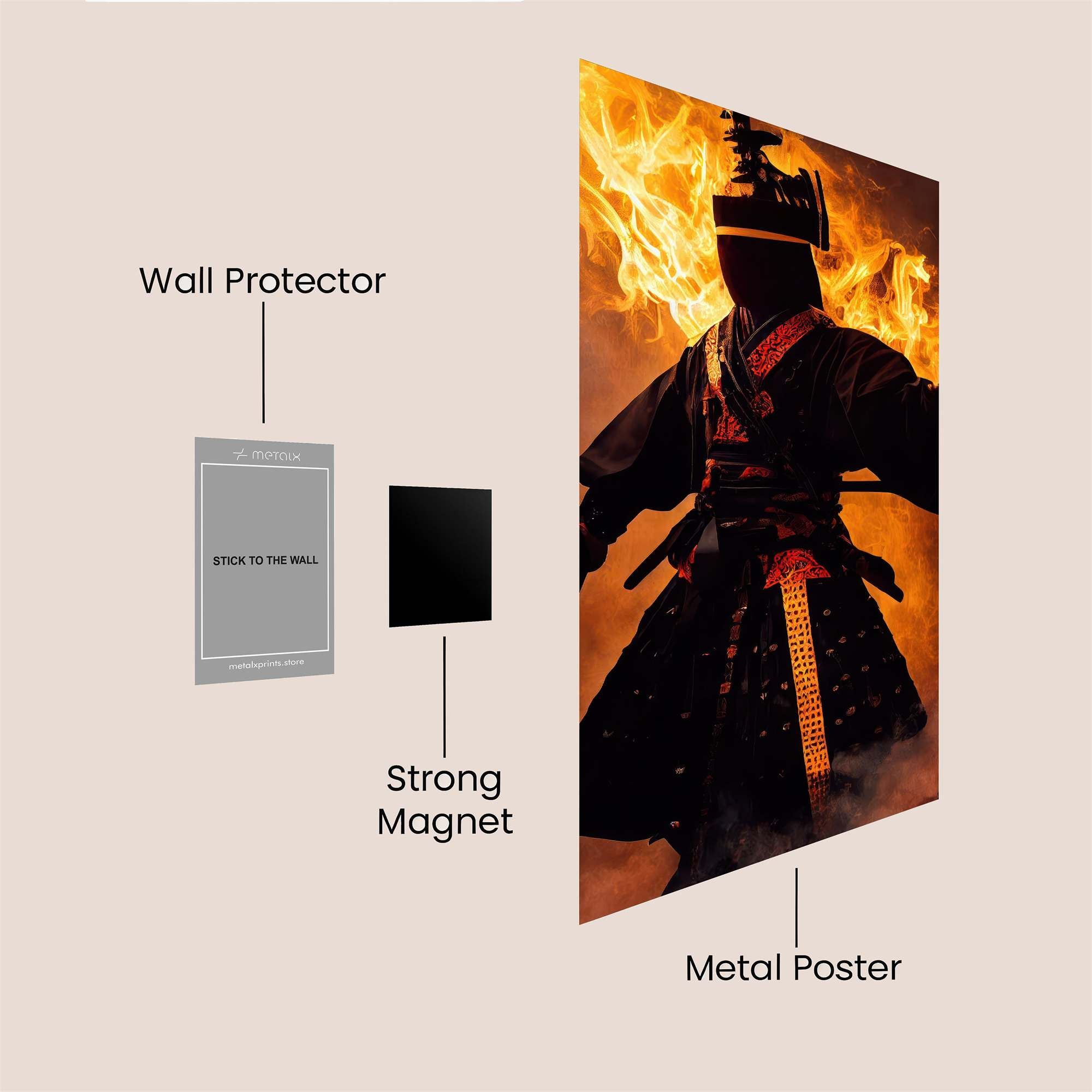 Samurai Blaze Safe Wall Magnetic / M