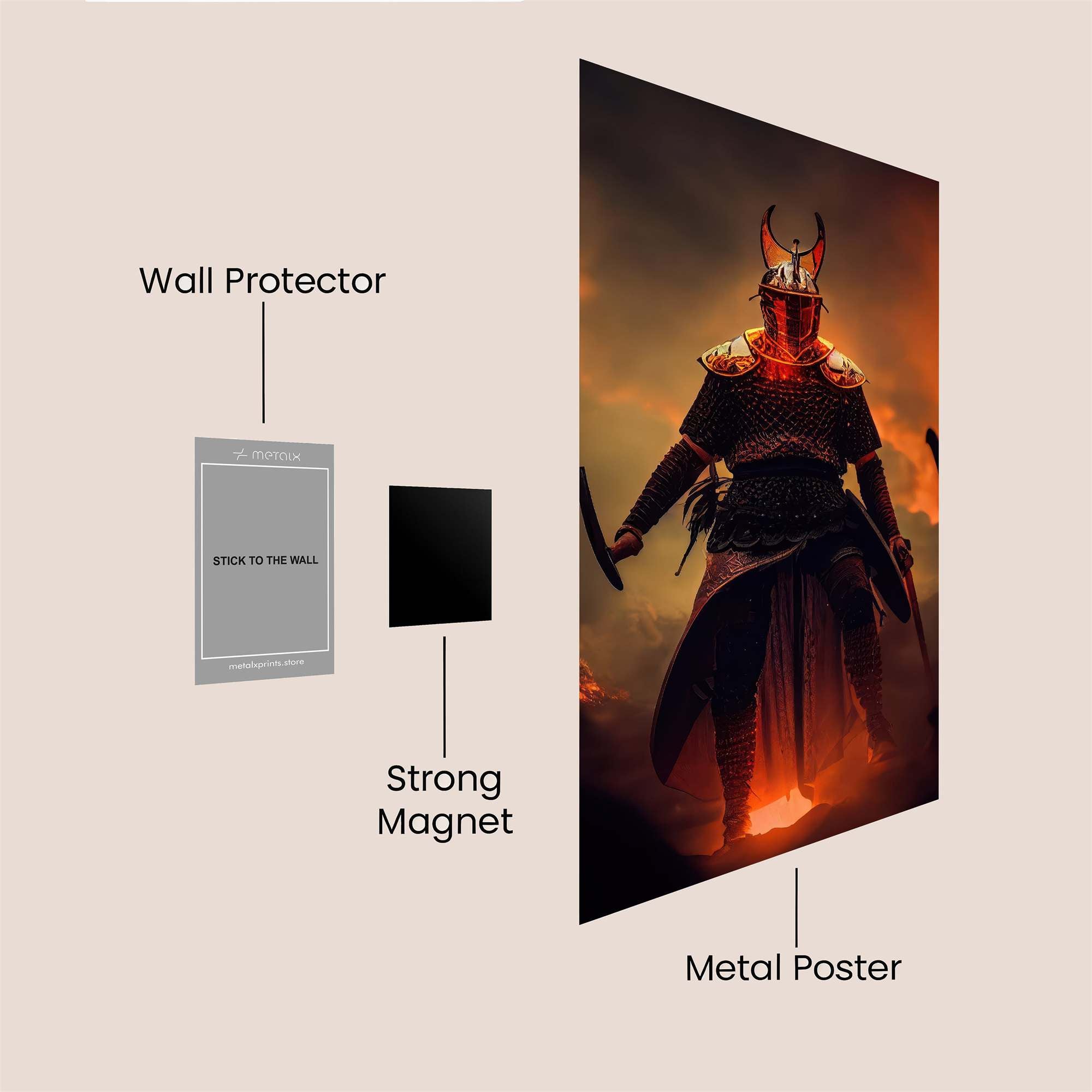 Demon Warrior Safe Wall Magnetic / M