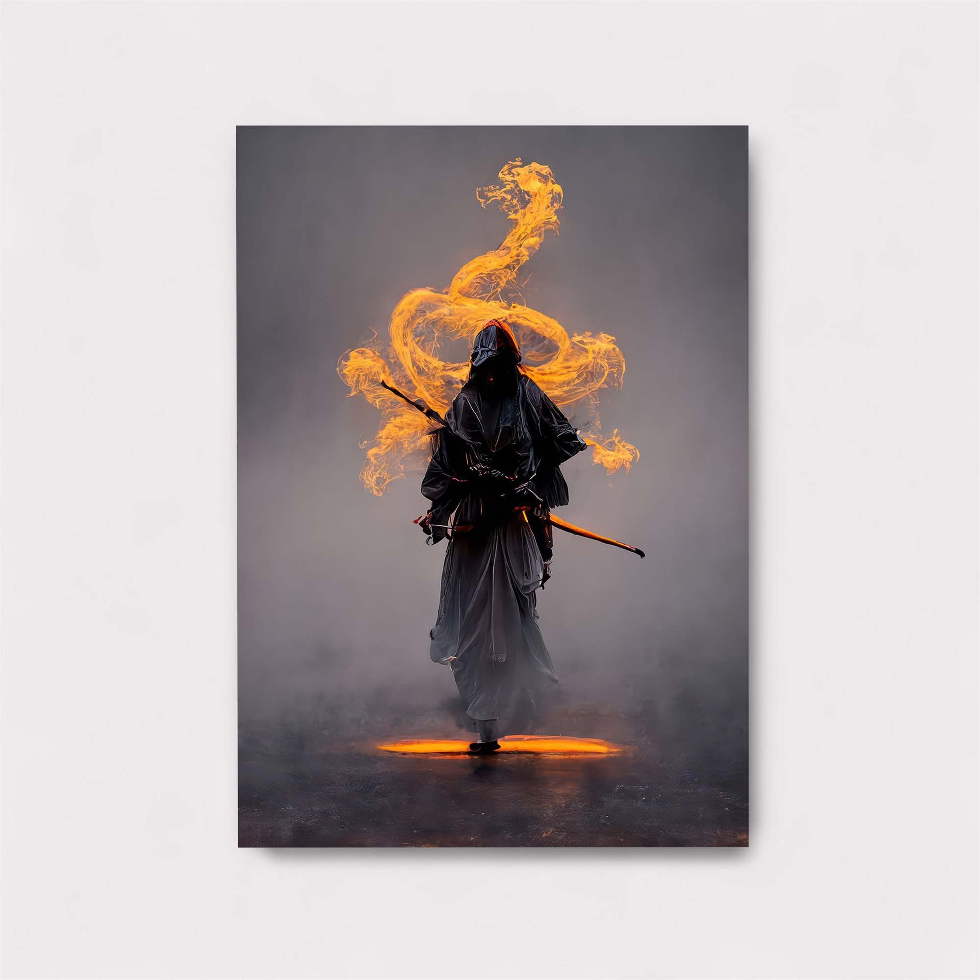 Flame Samurai Safe Wall Magnetic / M