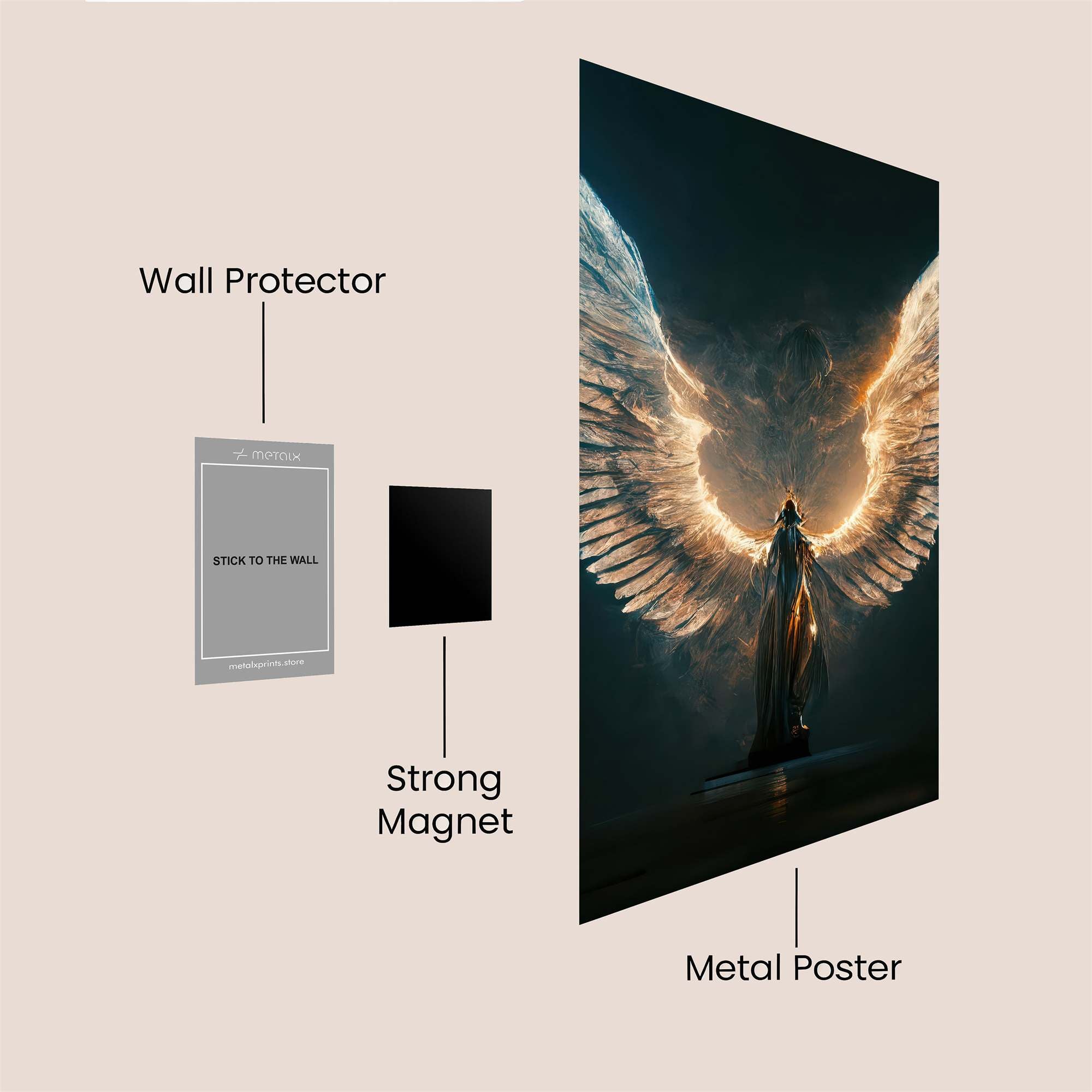 Angel Radiant Safe Wall Magnetic / M