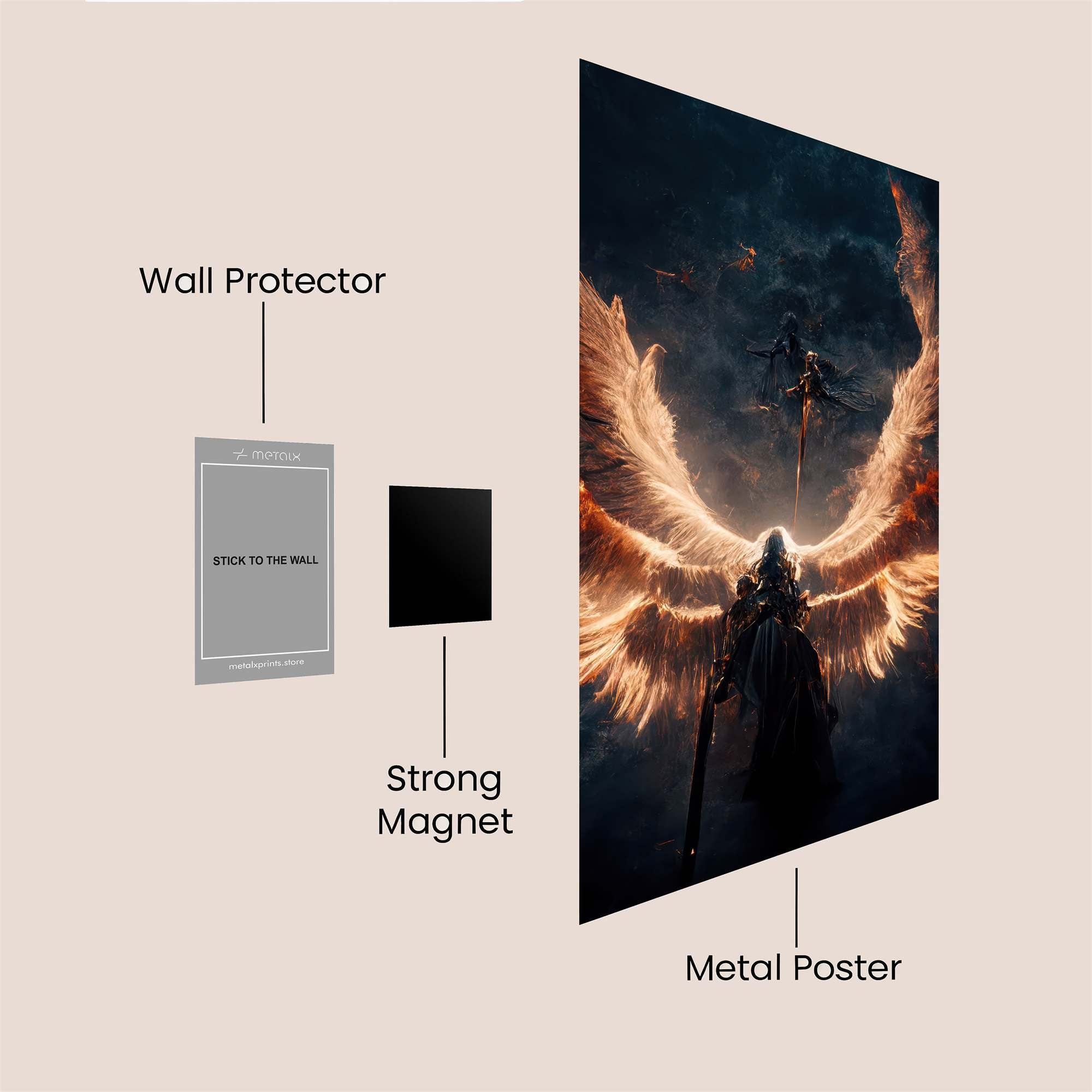 Seraphim Blaze Safe Wall Magnetic / M