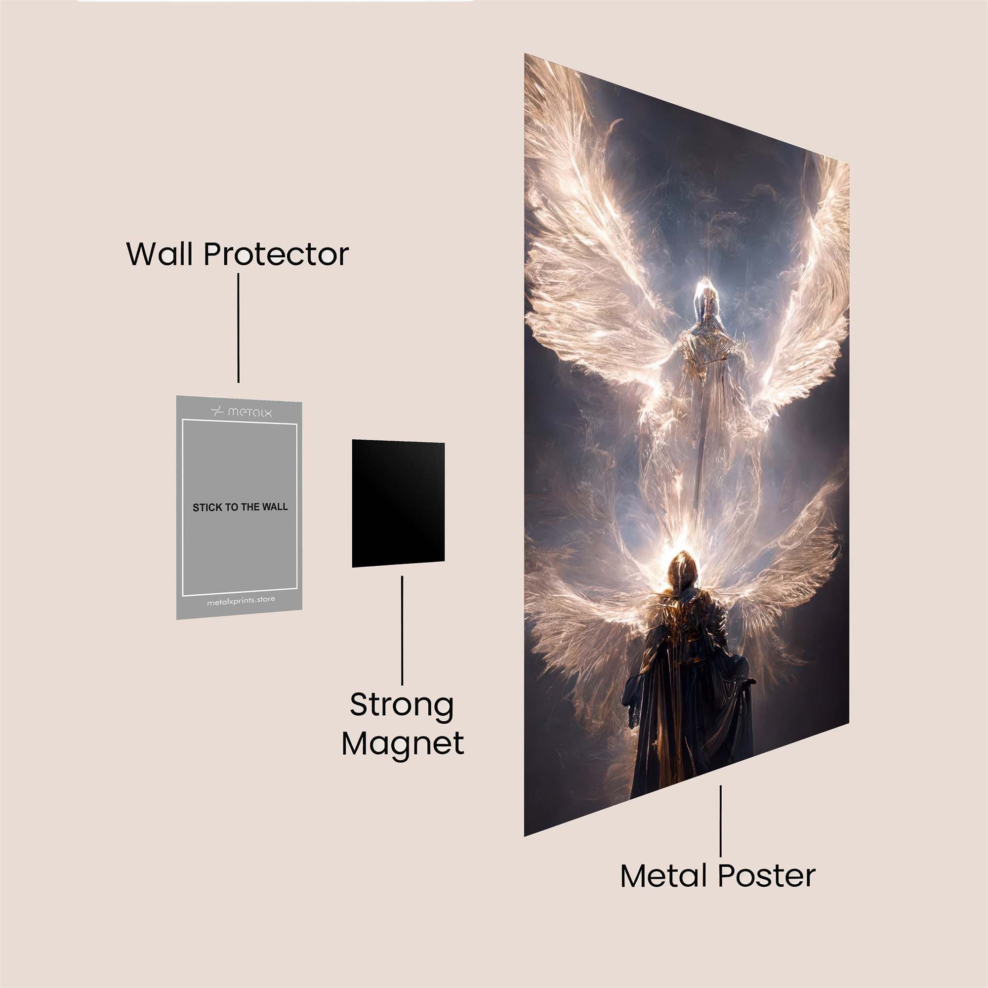 Angelic Ascension Safe Wall Magnetic / M