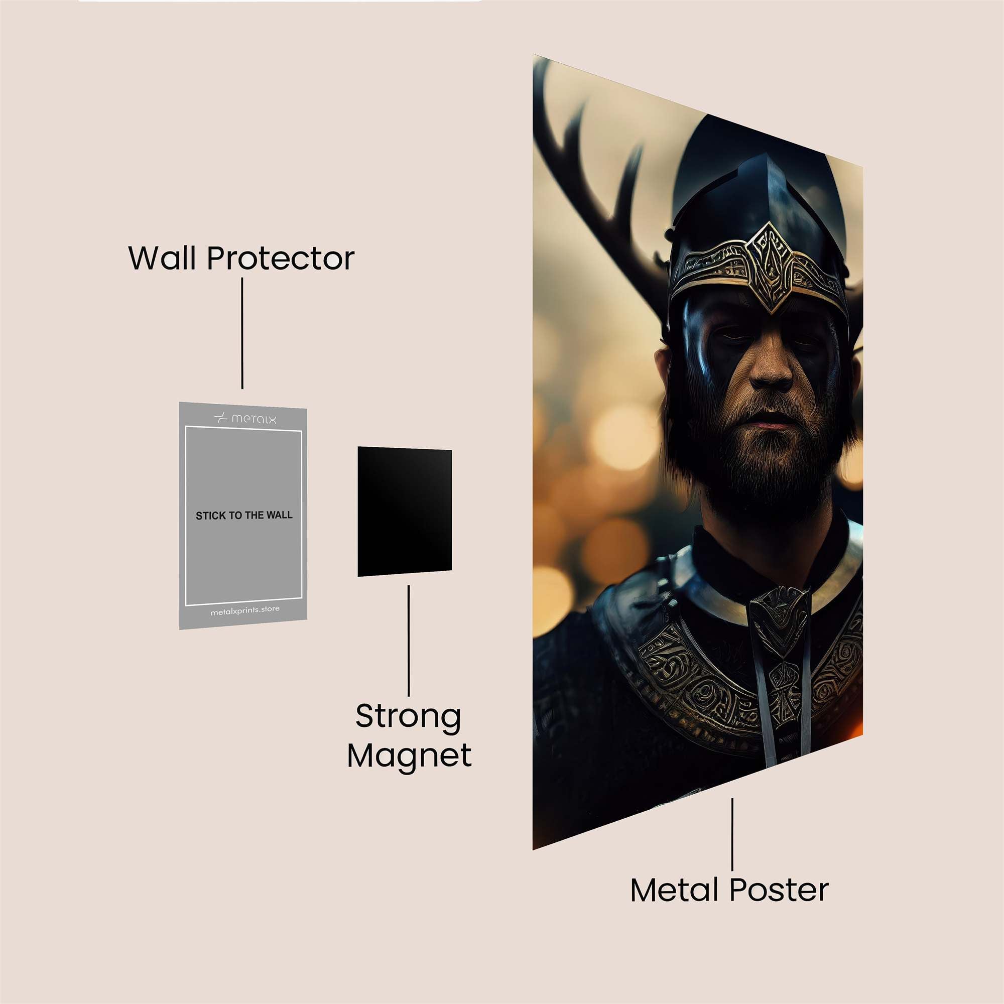 Warrior Regal Safe Wall Magnetic / M