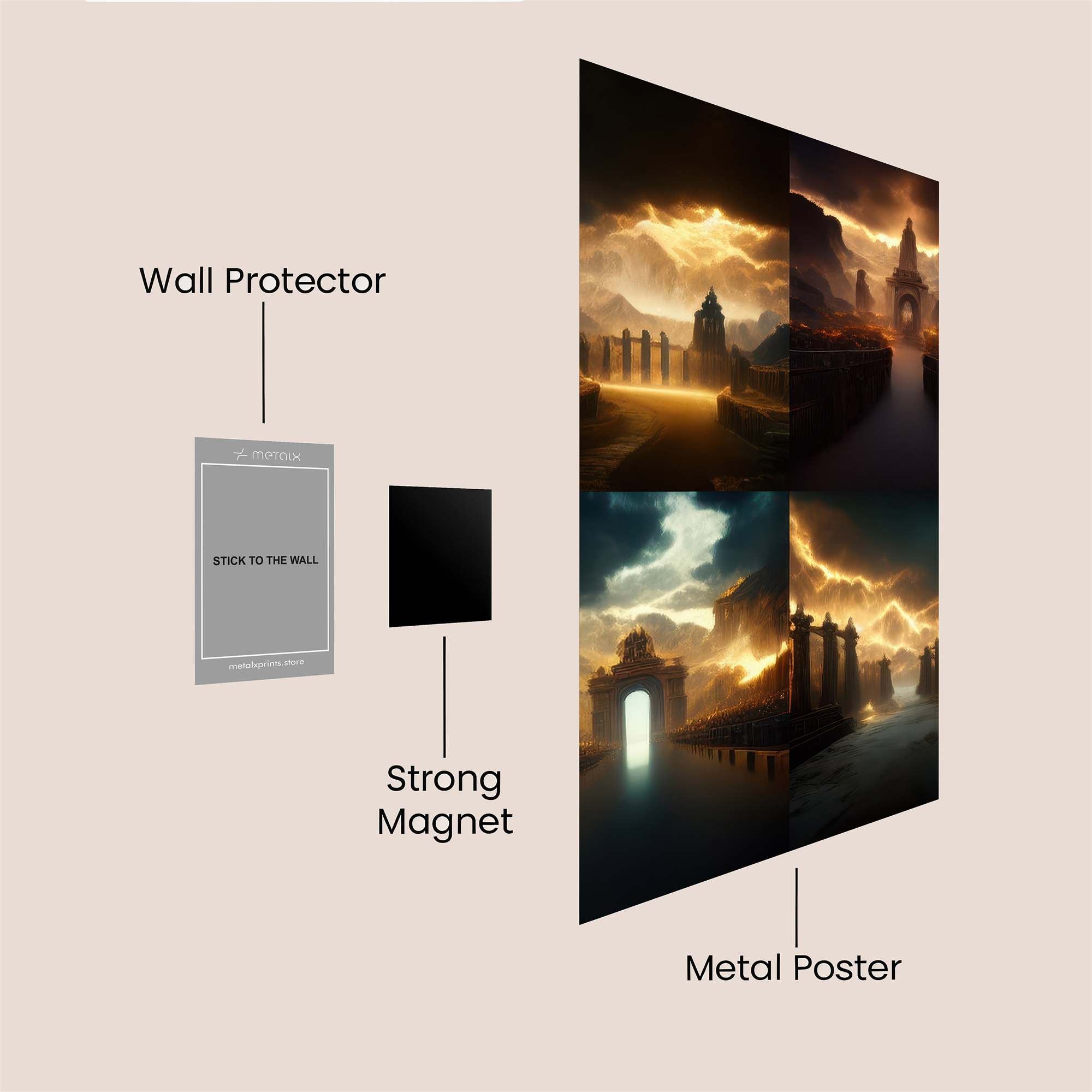 Temple Radiance Safe Wall Magnetic / M