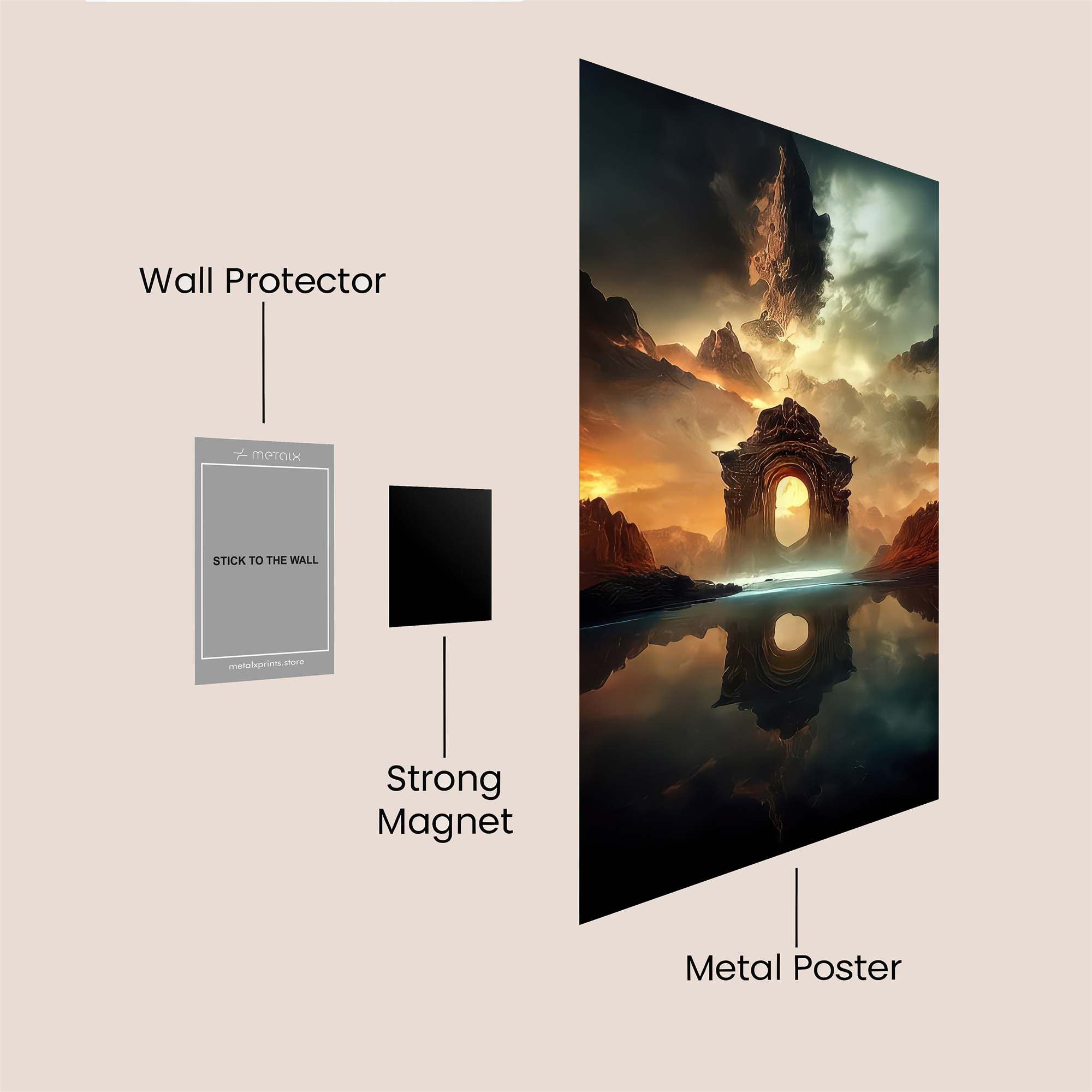 Portal Serenity Safe Wall Magnetic / M
