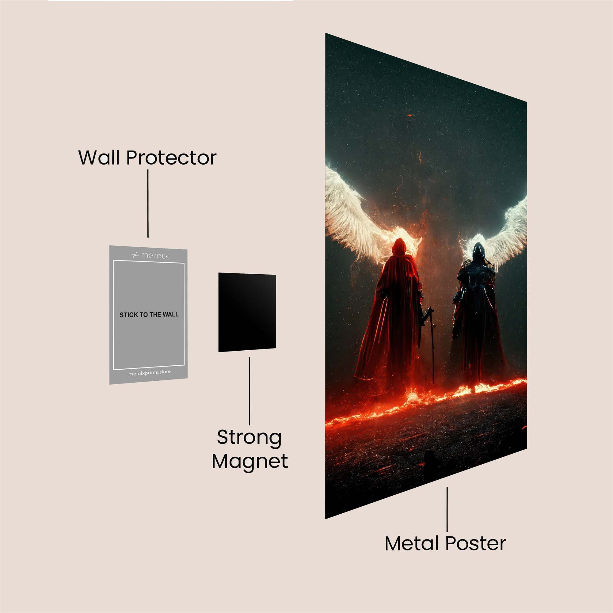 Angels' Duality Safe Wall Magnetic / M