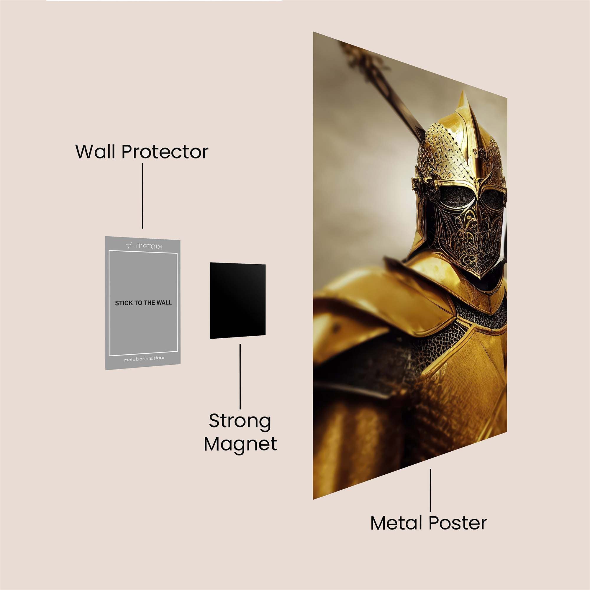 Golden Enigma Safe Wall Magnetic / M