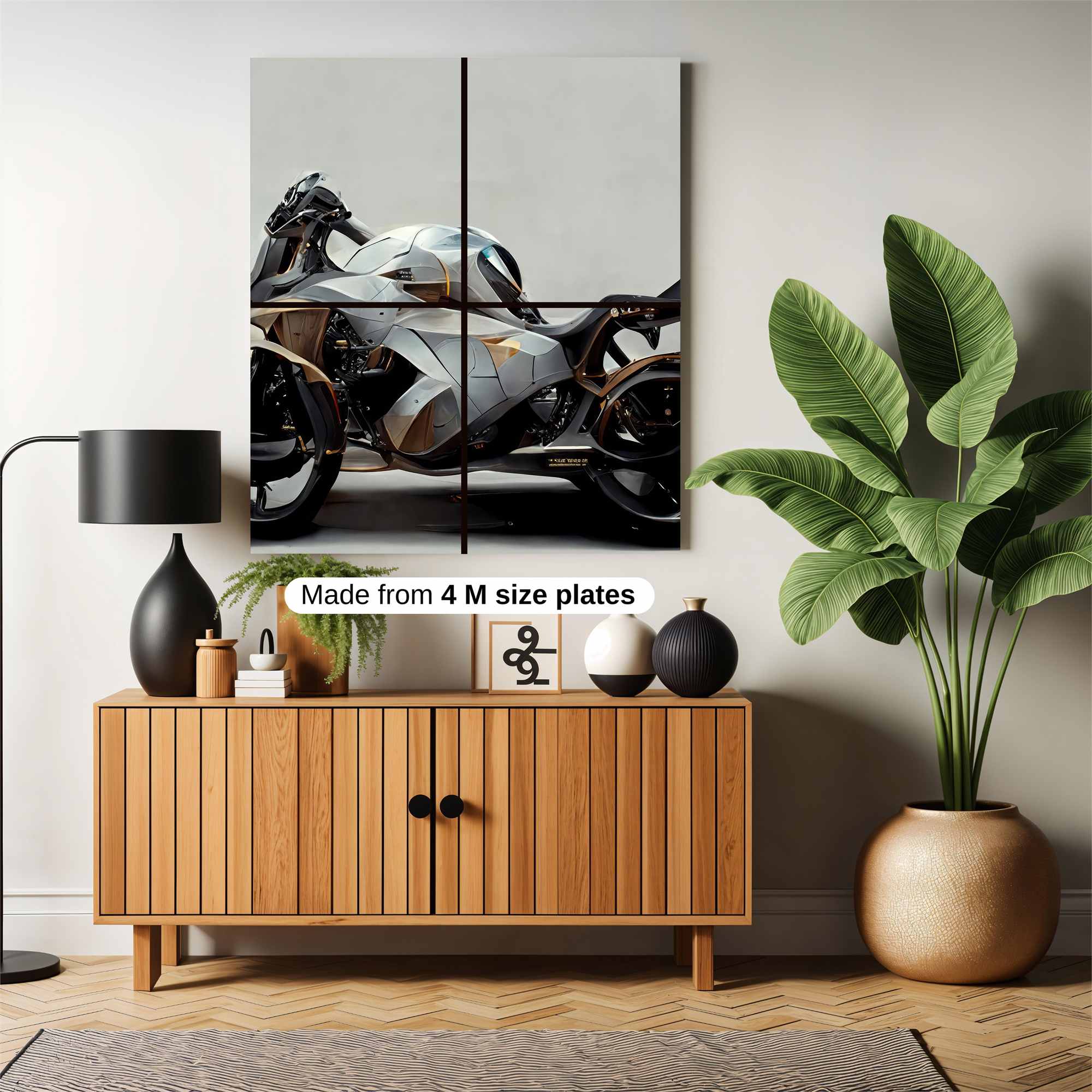 Futuristic Serenity Safe Wall Magnetic / M