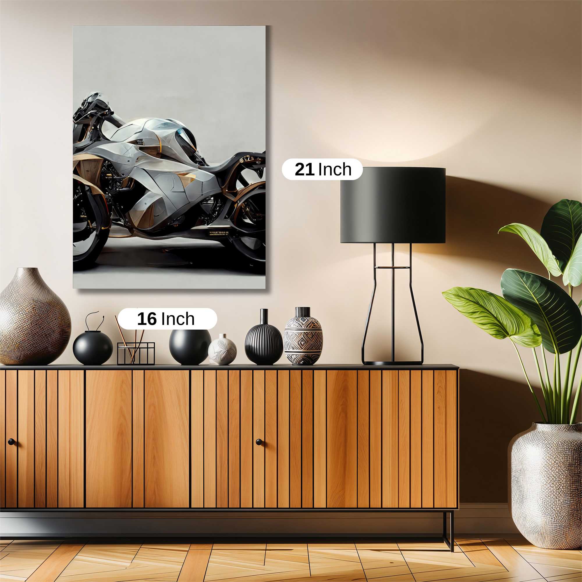 Futuristic Serenity Safe Wall Magnetic / M