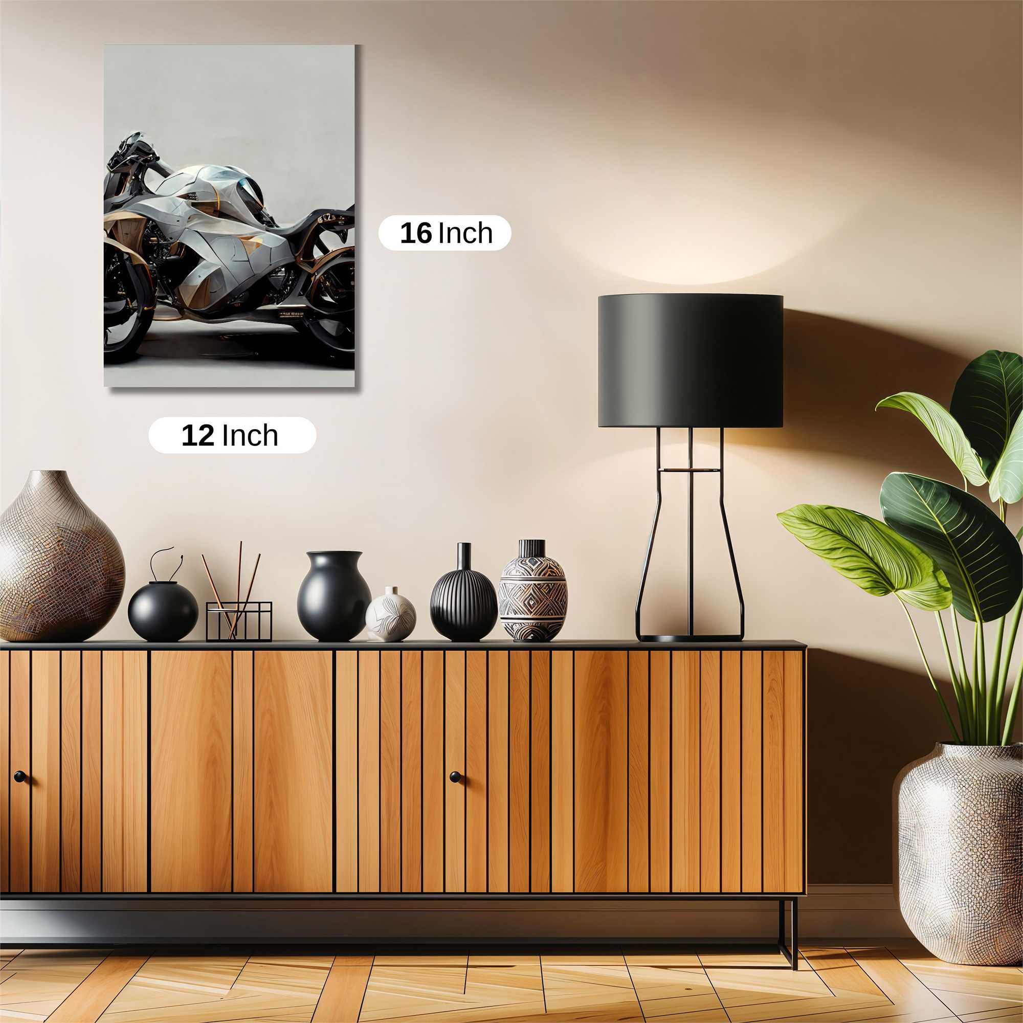 Futuristic Serenity Safe Wall Magnetic / M