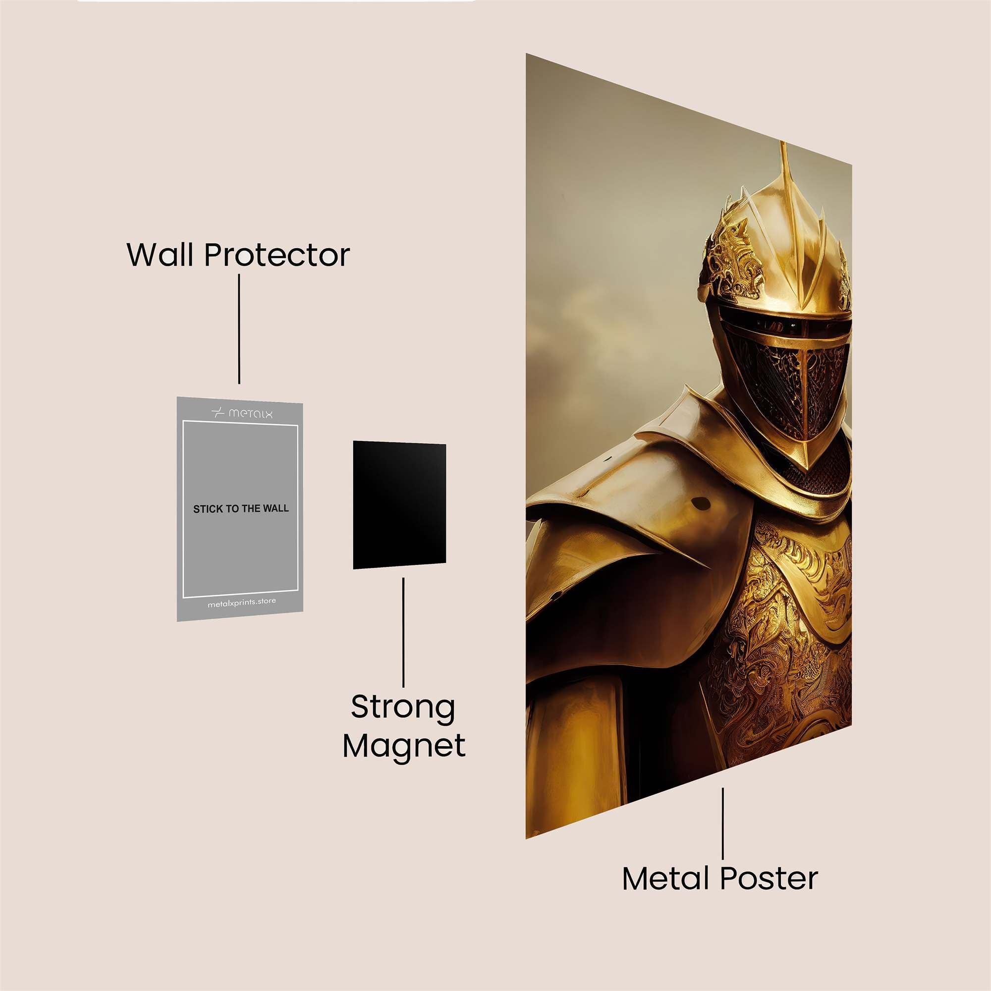 Golden Sentinel Safe Wall Magnetic / M
