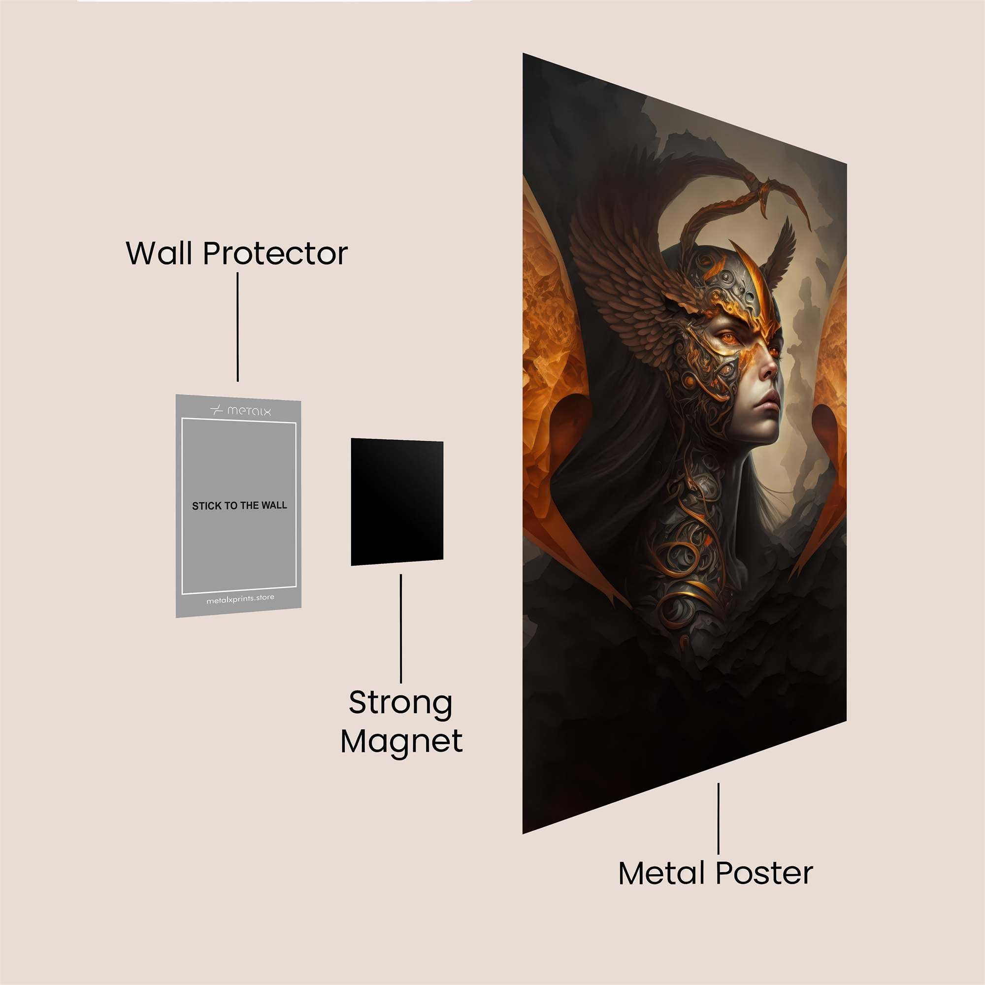 Warrior Enigma Safe Wall Magnetic / M