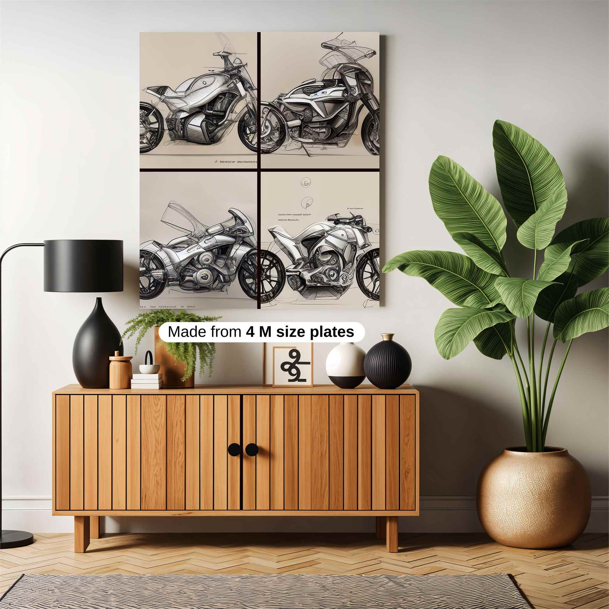 Futuristic Elegance Safe Wall Magnetic / M