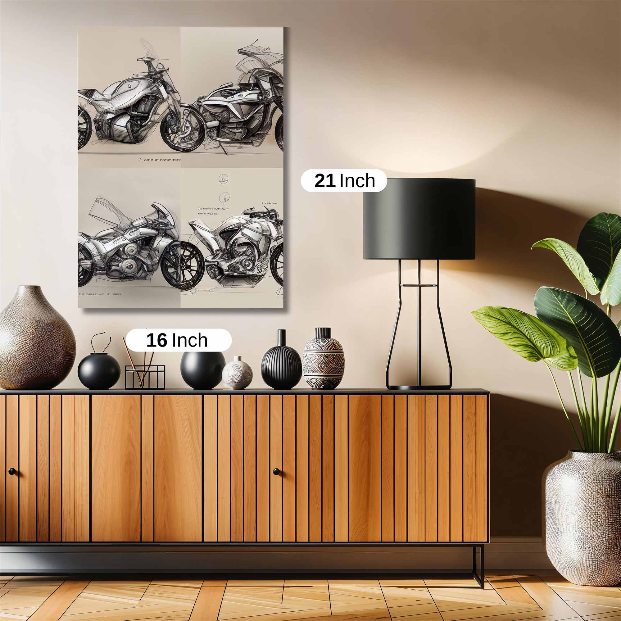 Futuristic Elegance Safe Wall Magnetic / M