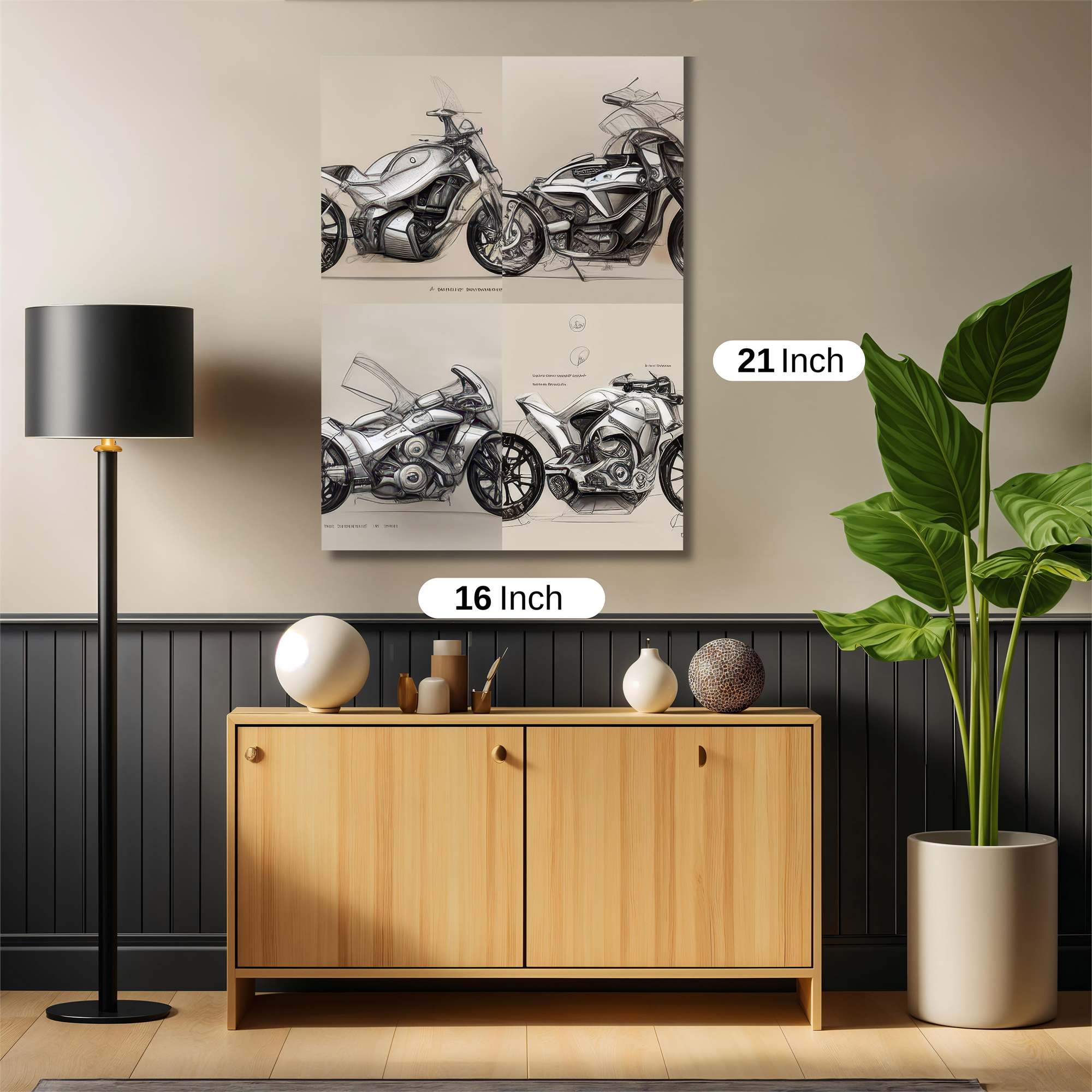 Futuristic Elegance Safe Wall Magnetic / M