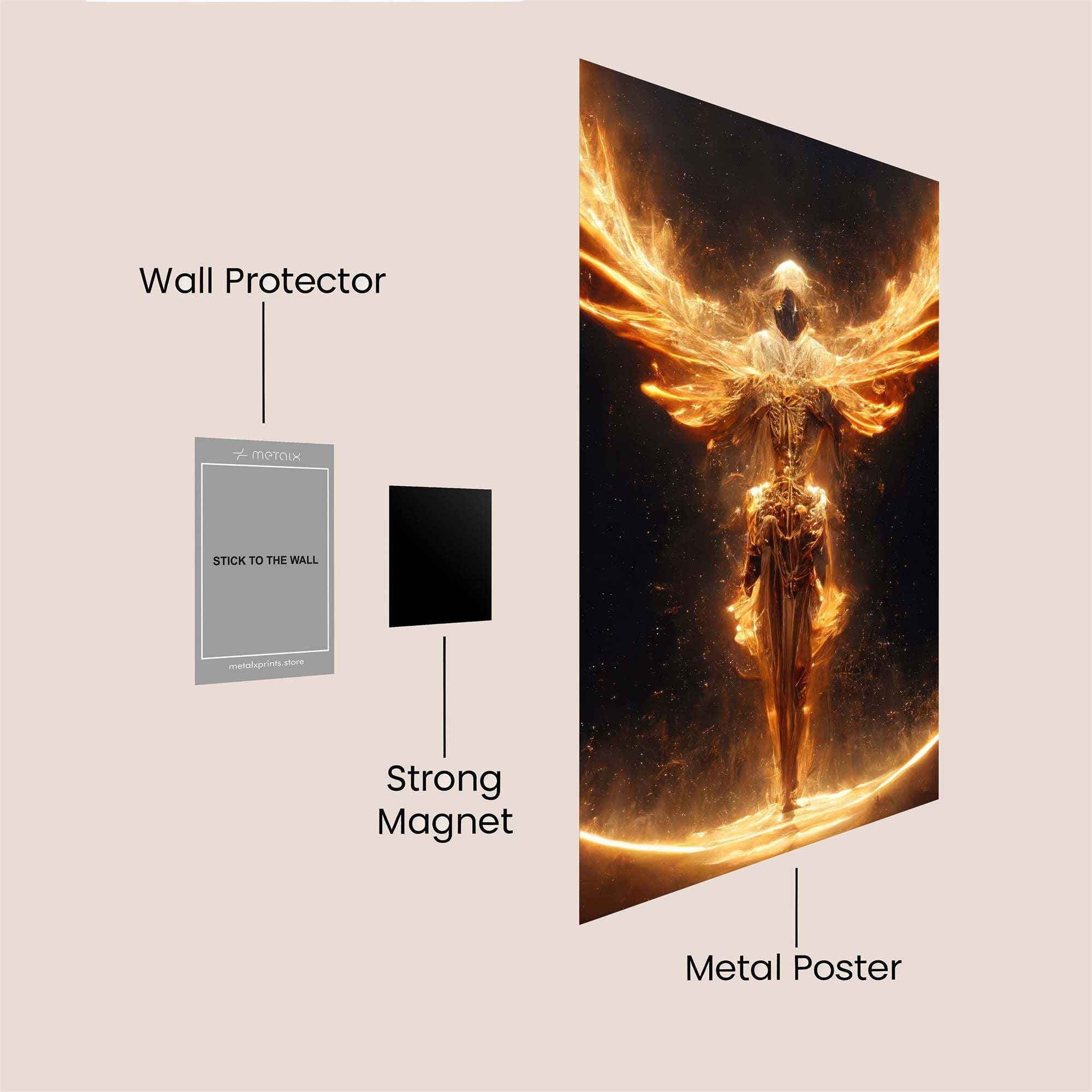 Phoenix Ascendant Safe Wall Magnetic / M