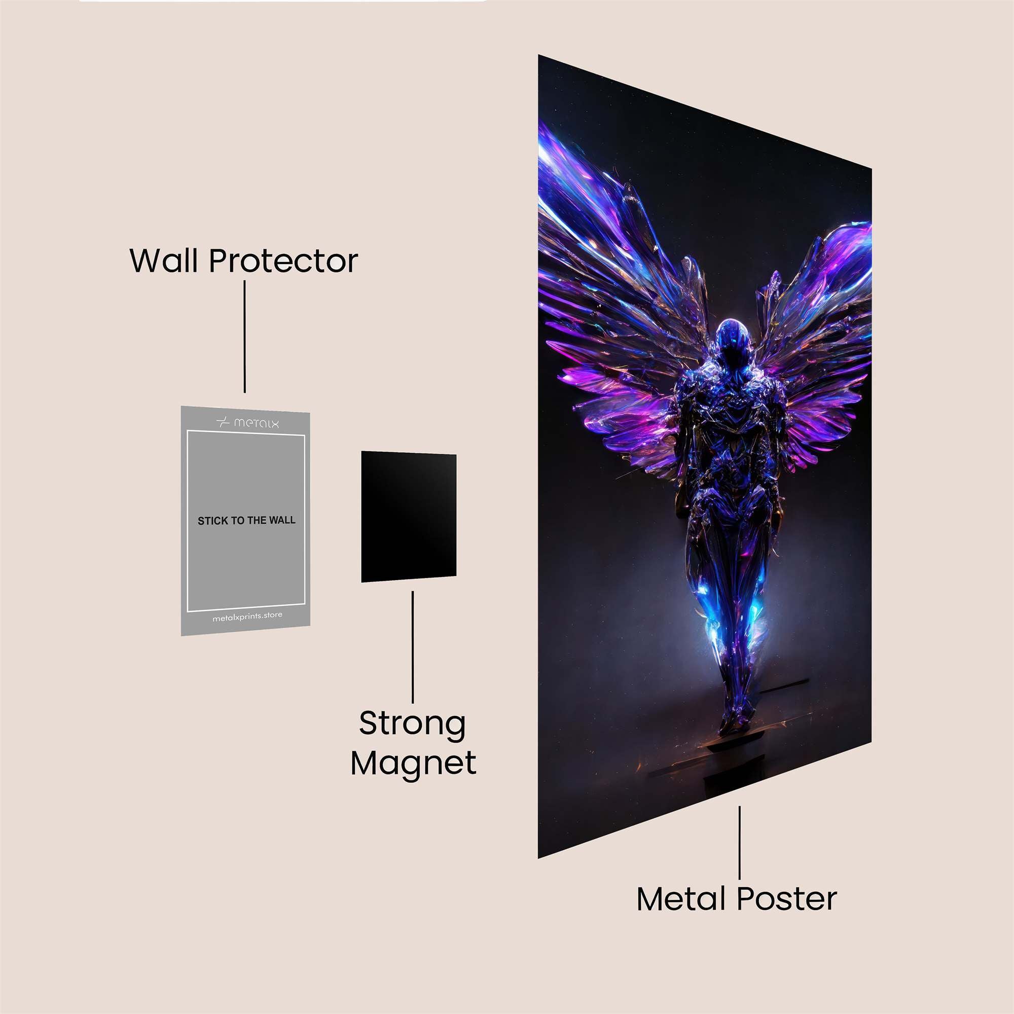 Cyber Angel Safe Wall Magnetic / M