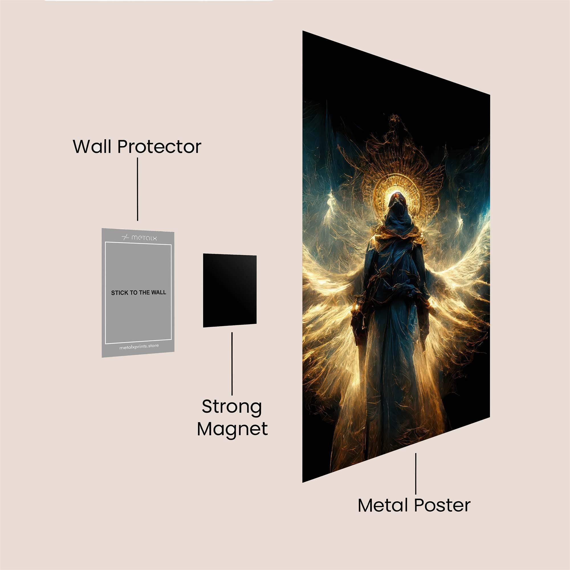 Angel Ascendant Safe Wall Magnetic / M