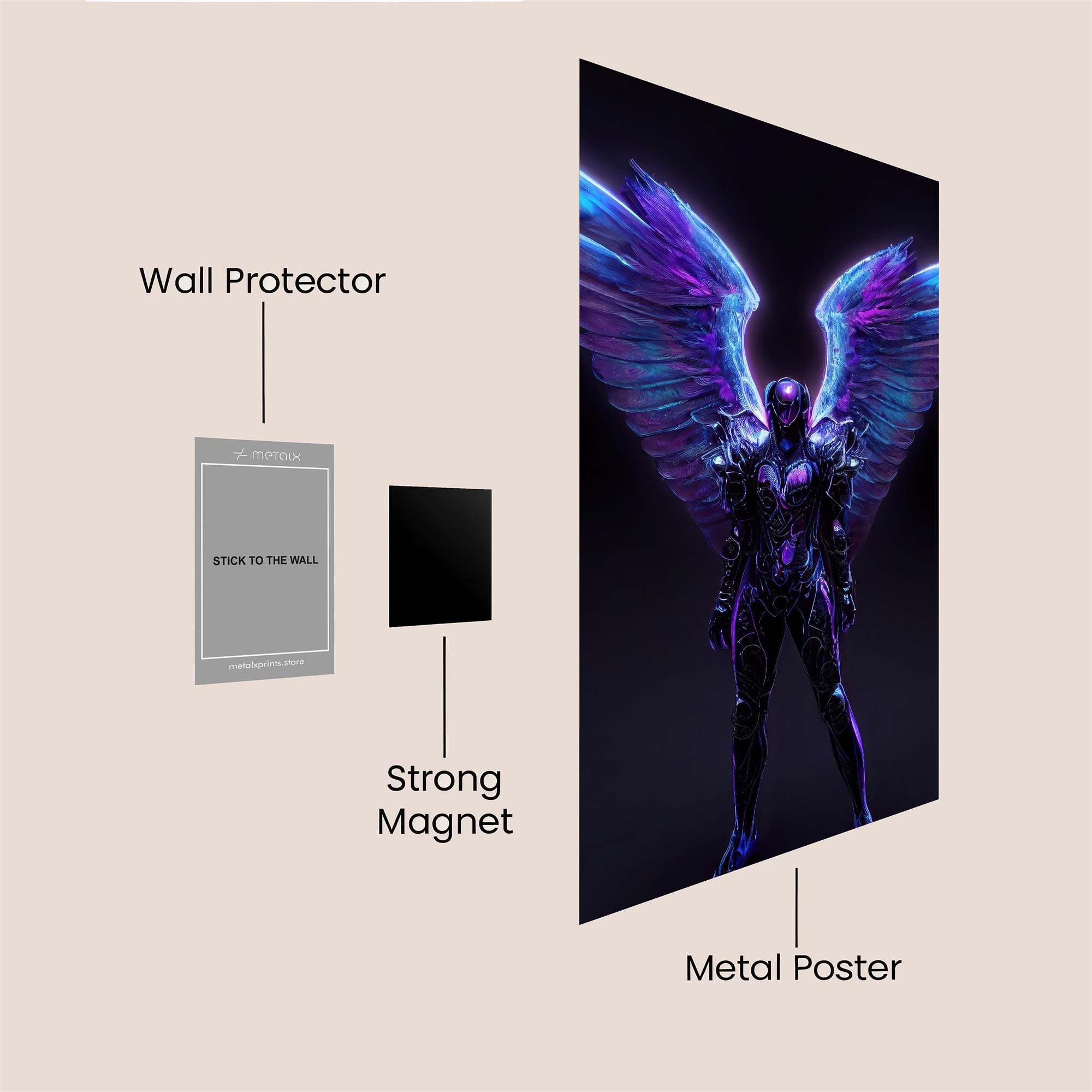 Angel Enigmatic Safe Wall Magnetic / M