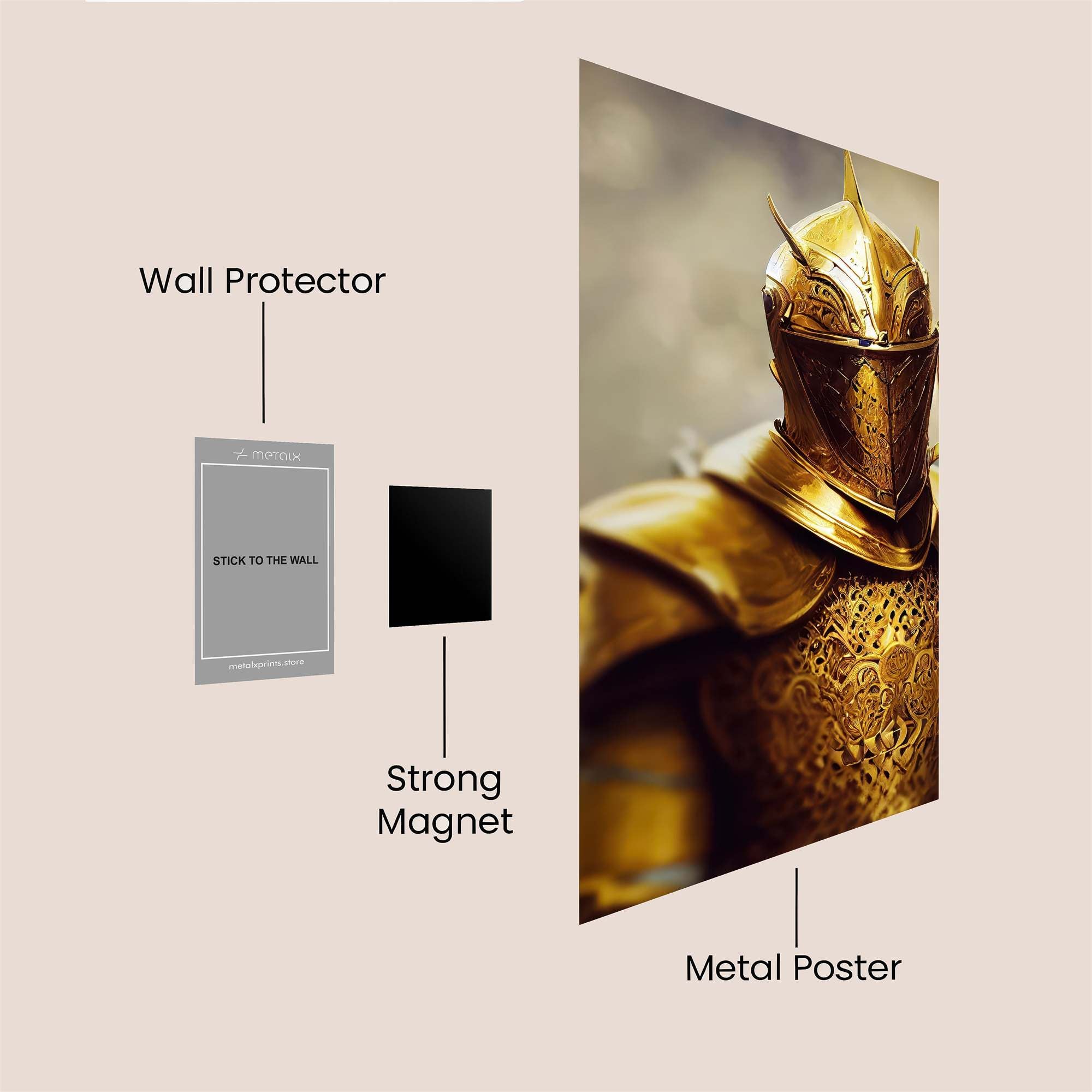 Golden Sentinel Safe Wall Magnetic / M