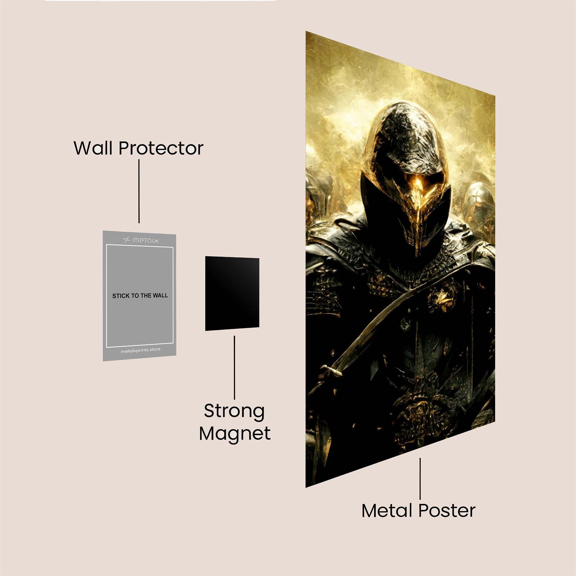 Knight Gloom Safe Wall Magnetic / M